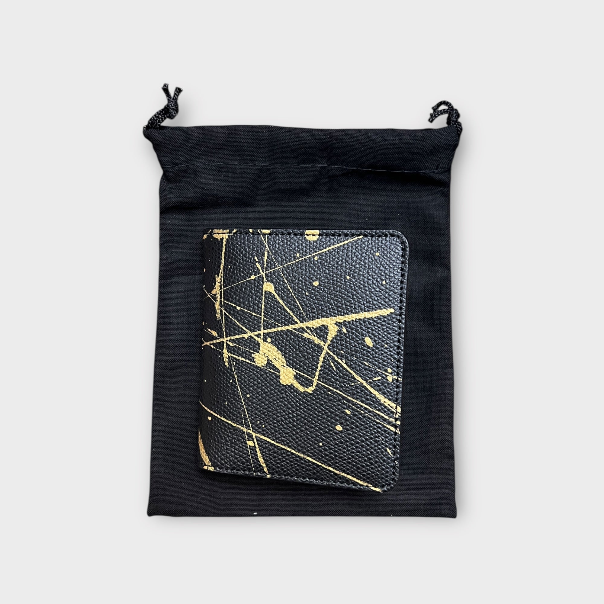 Portacarte In Pelle Dipinto A Mano Mamiki