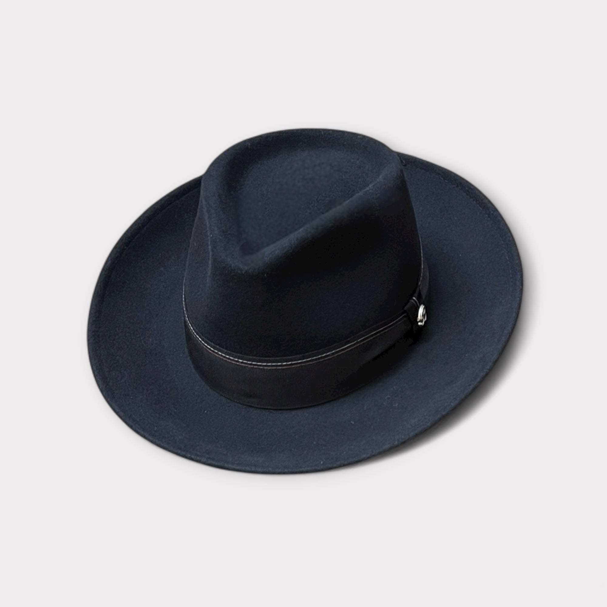 Cappello Fedora In Feltro Di Lana Merinos Extra Fine Ala 7cm