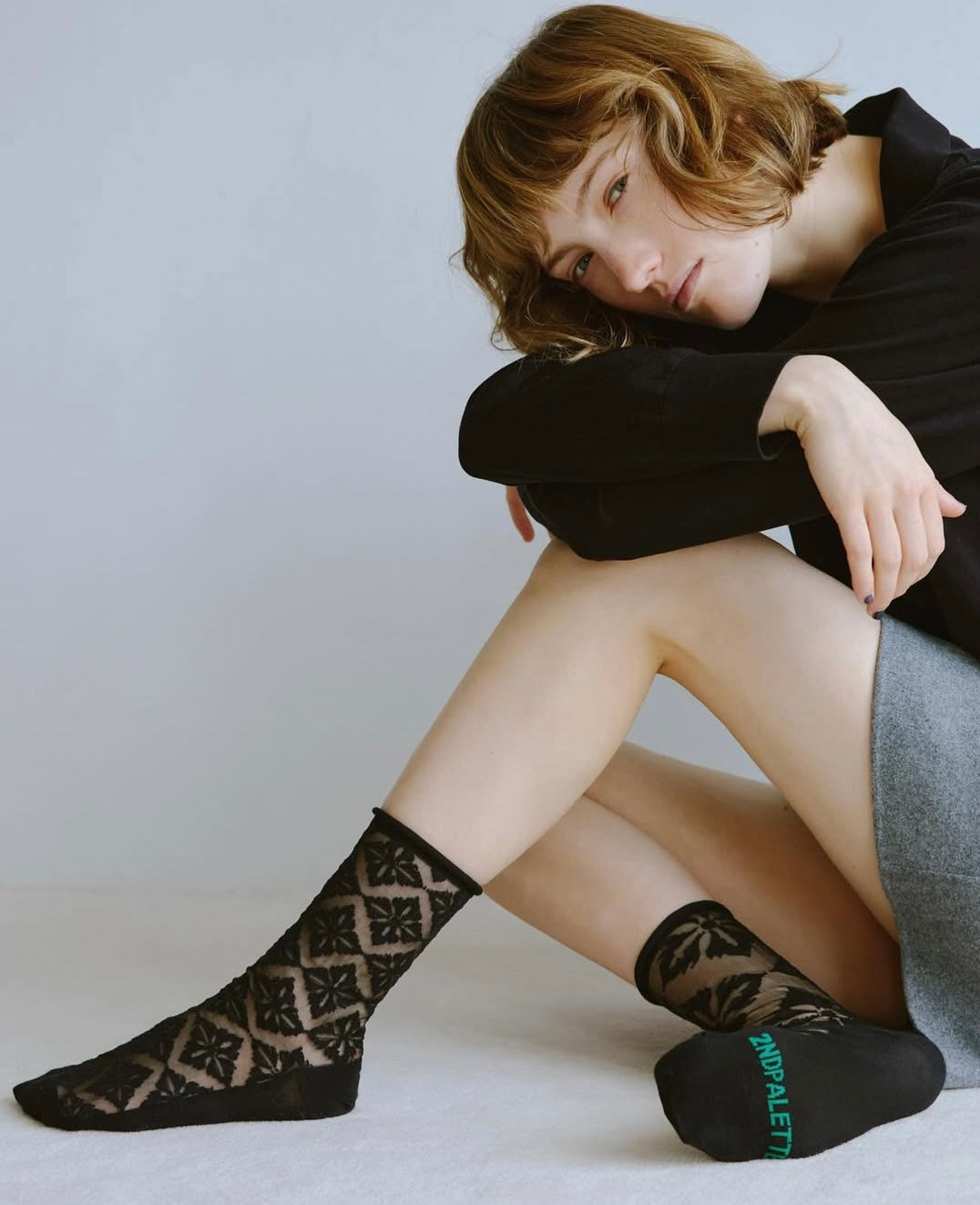 Calzini Spaiati In Cotone E Tulle N M Deco