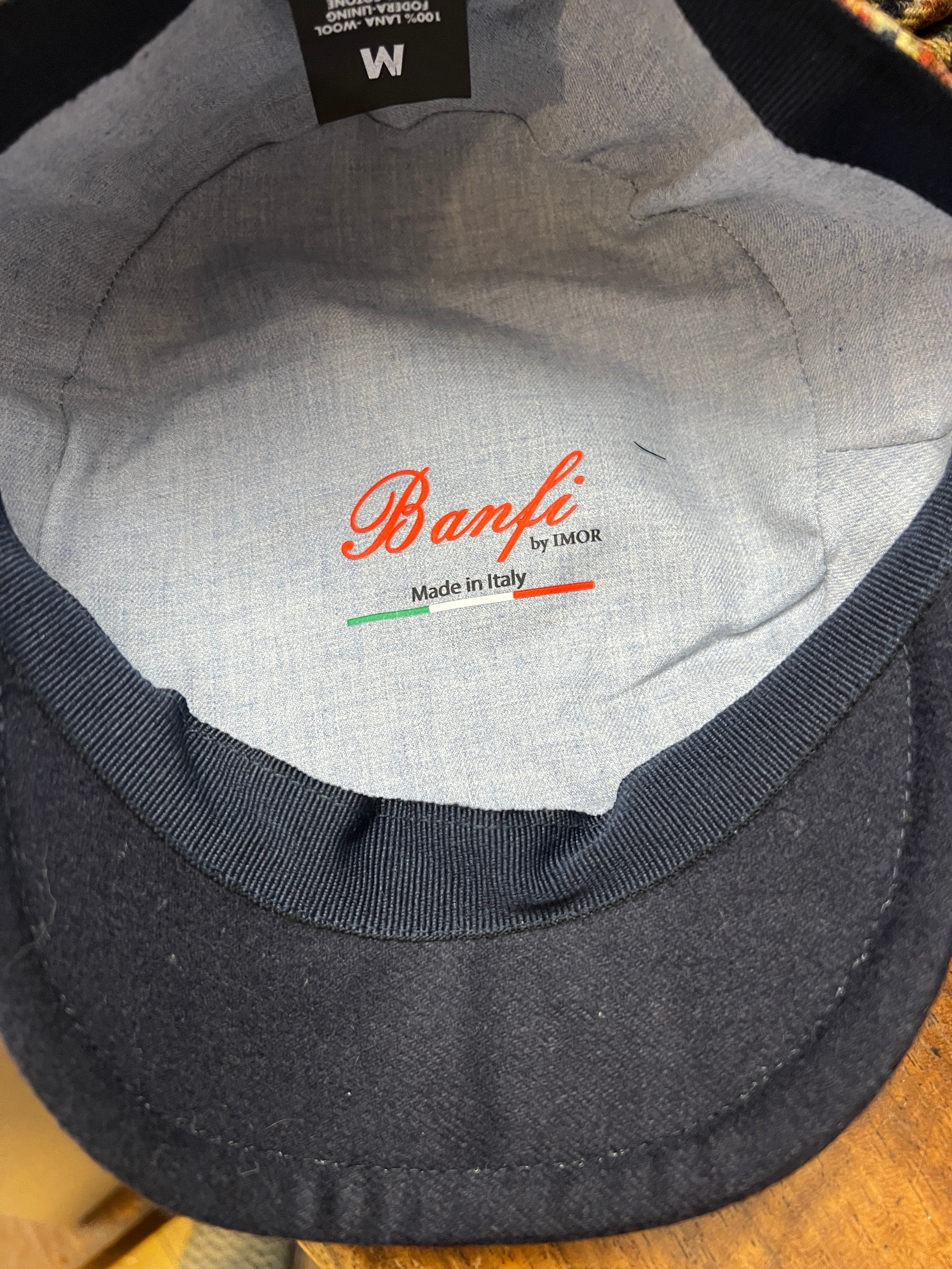 Coppola Invernale Pura Lana Tartan Beige Blu