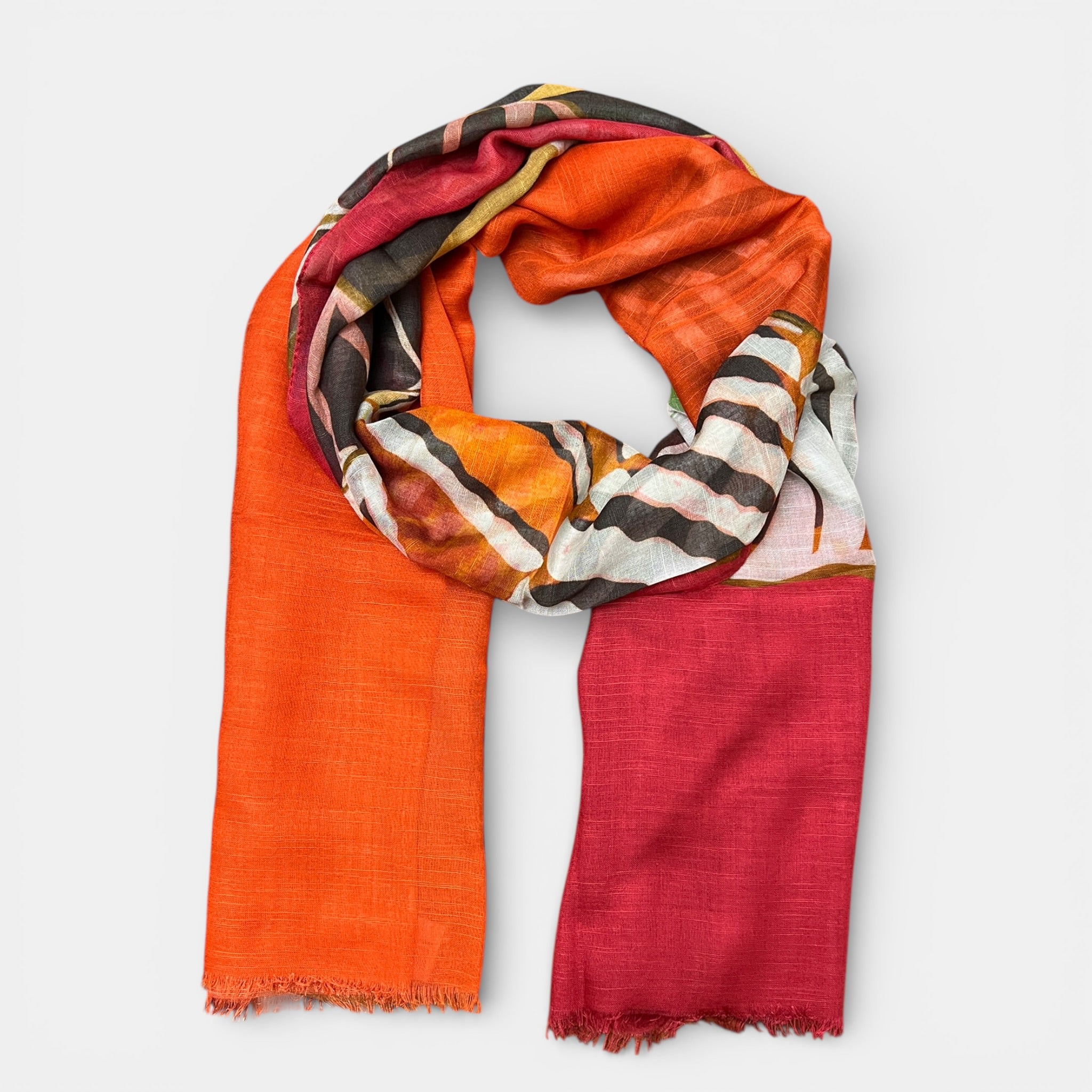 Sciarpa Estiva Unisex  90x200 cm Fantasia Conchiglia - Cappelleria Bacca