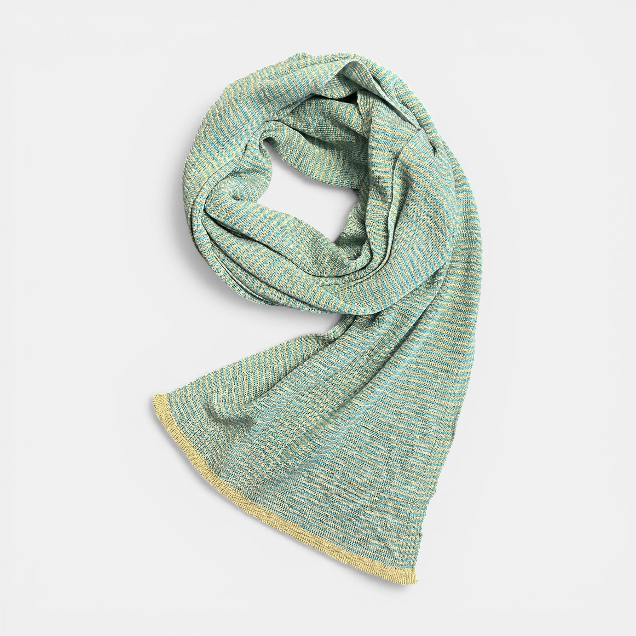 Sciarpa Stretta In Maglina di Puro Lino Morbida e Leggera 20x180 cm