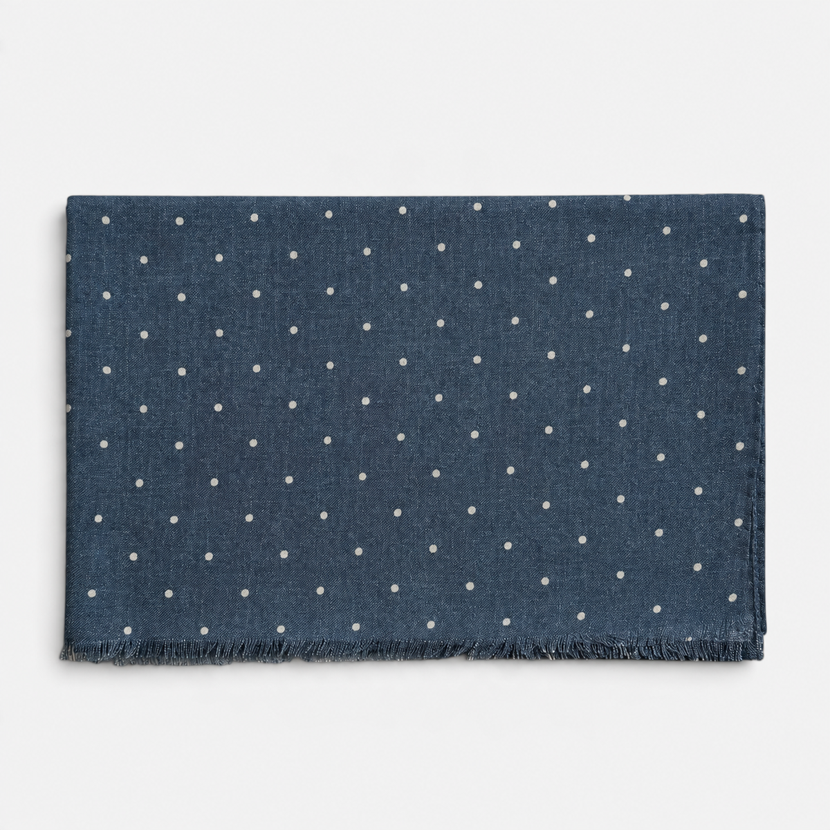 Sciarpa Da Uomo In Tessuto Sottile Di Lana e Cashmere 70x180 cm - Motivo Puntino