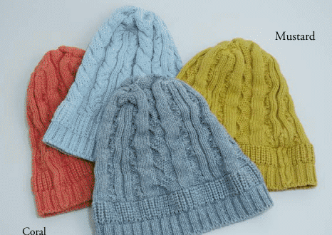 Berretto Beanie In Maglia Di Cotone E Cashmere