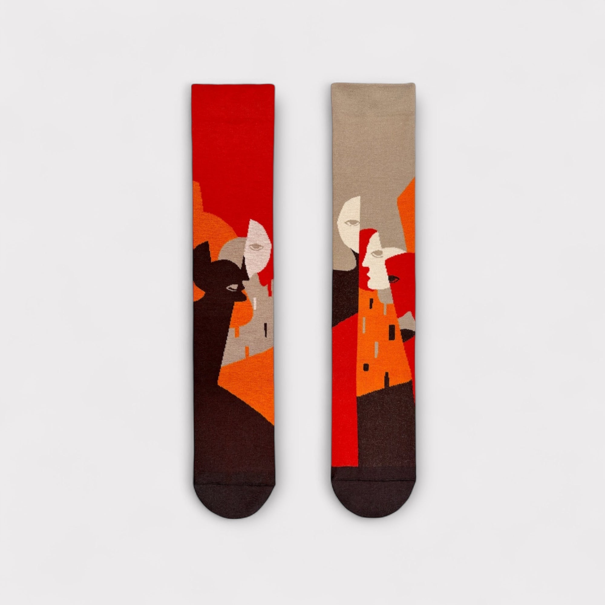 Calzini Spaiati Lunghi In Cotone Chat