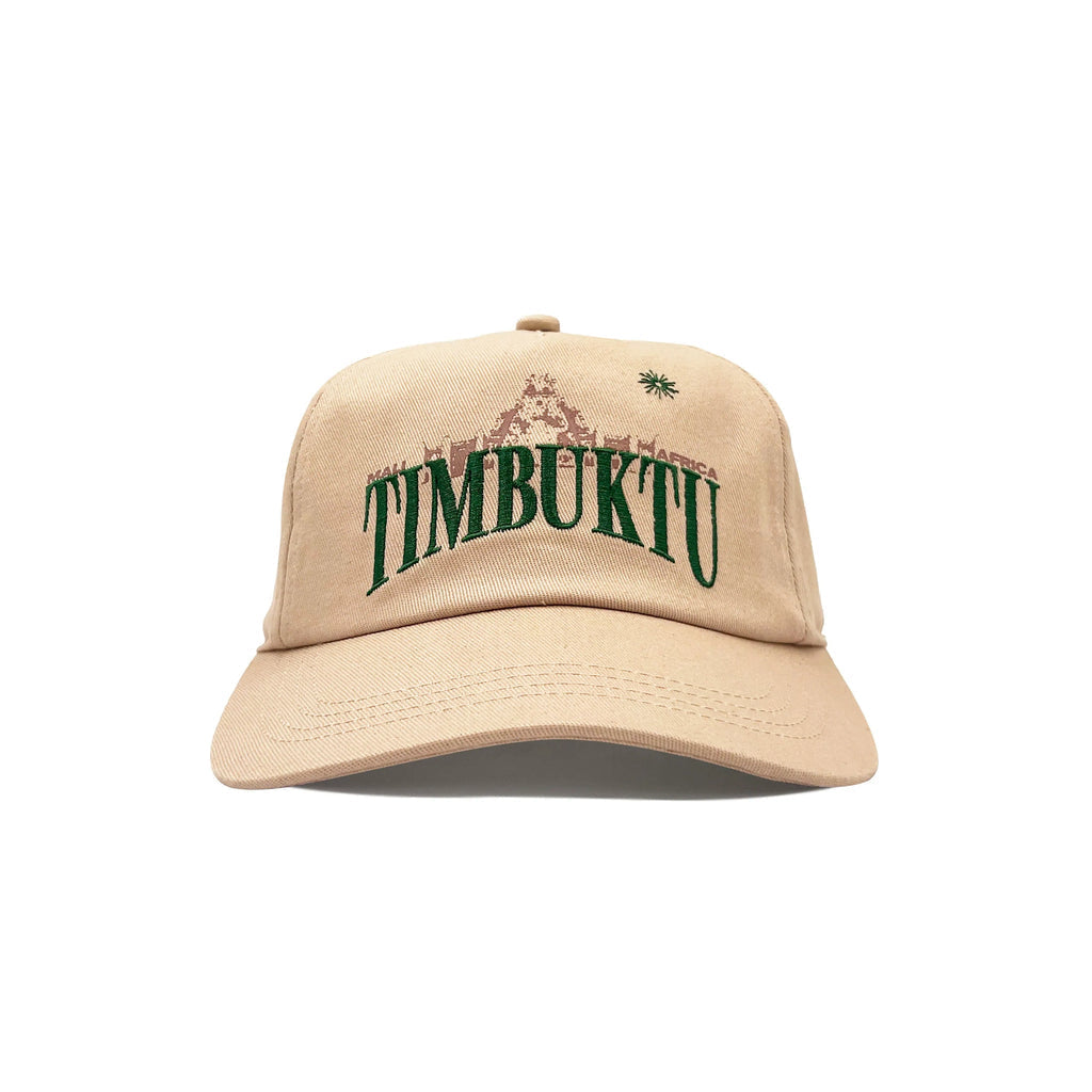 Cappellino Baseball In Cotone Beige Con Ricamo "Timbuktu"  - Visit