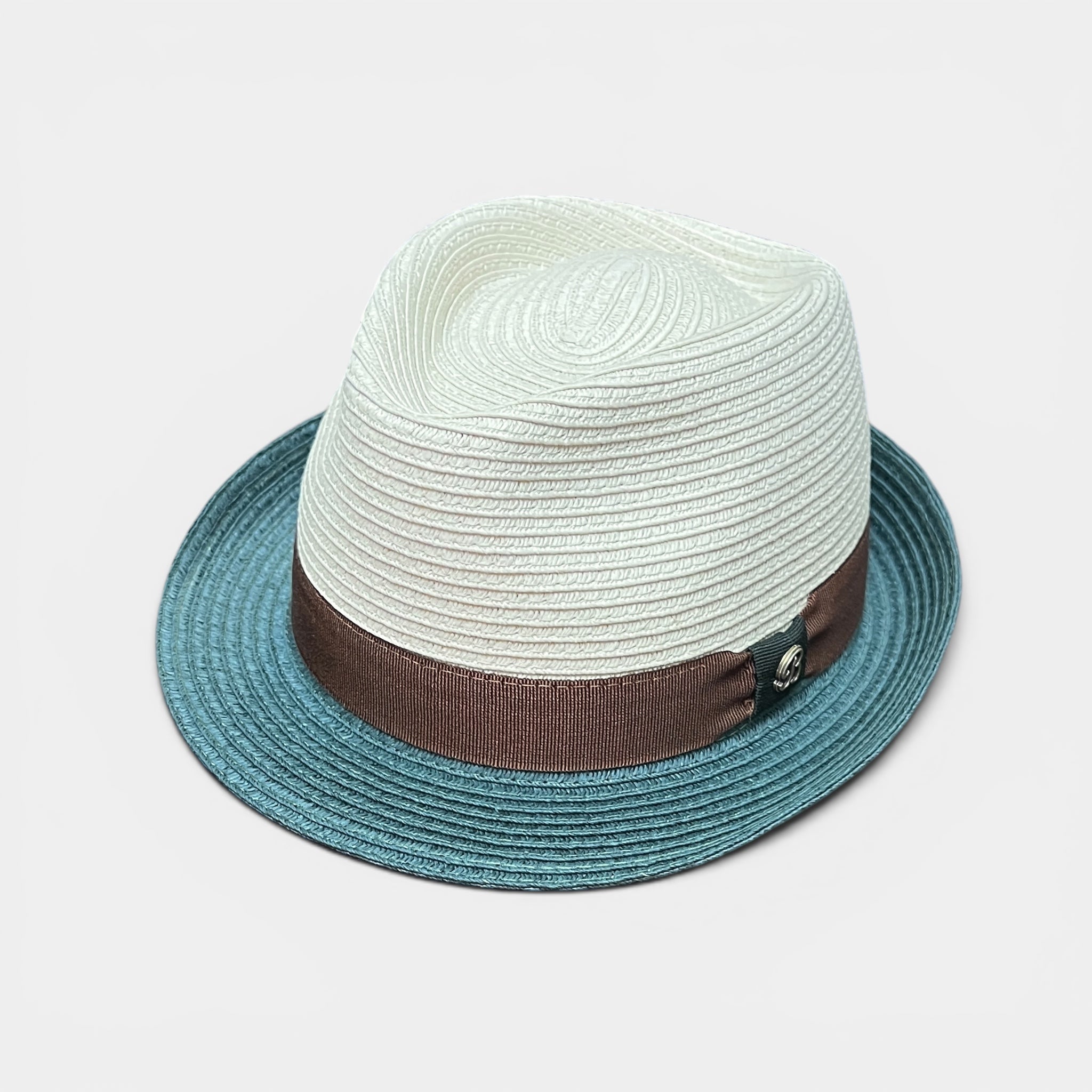 Cappello Trilby Estivo In Papier Bicolor - Cappelleria Bacca