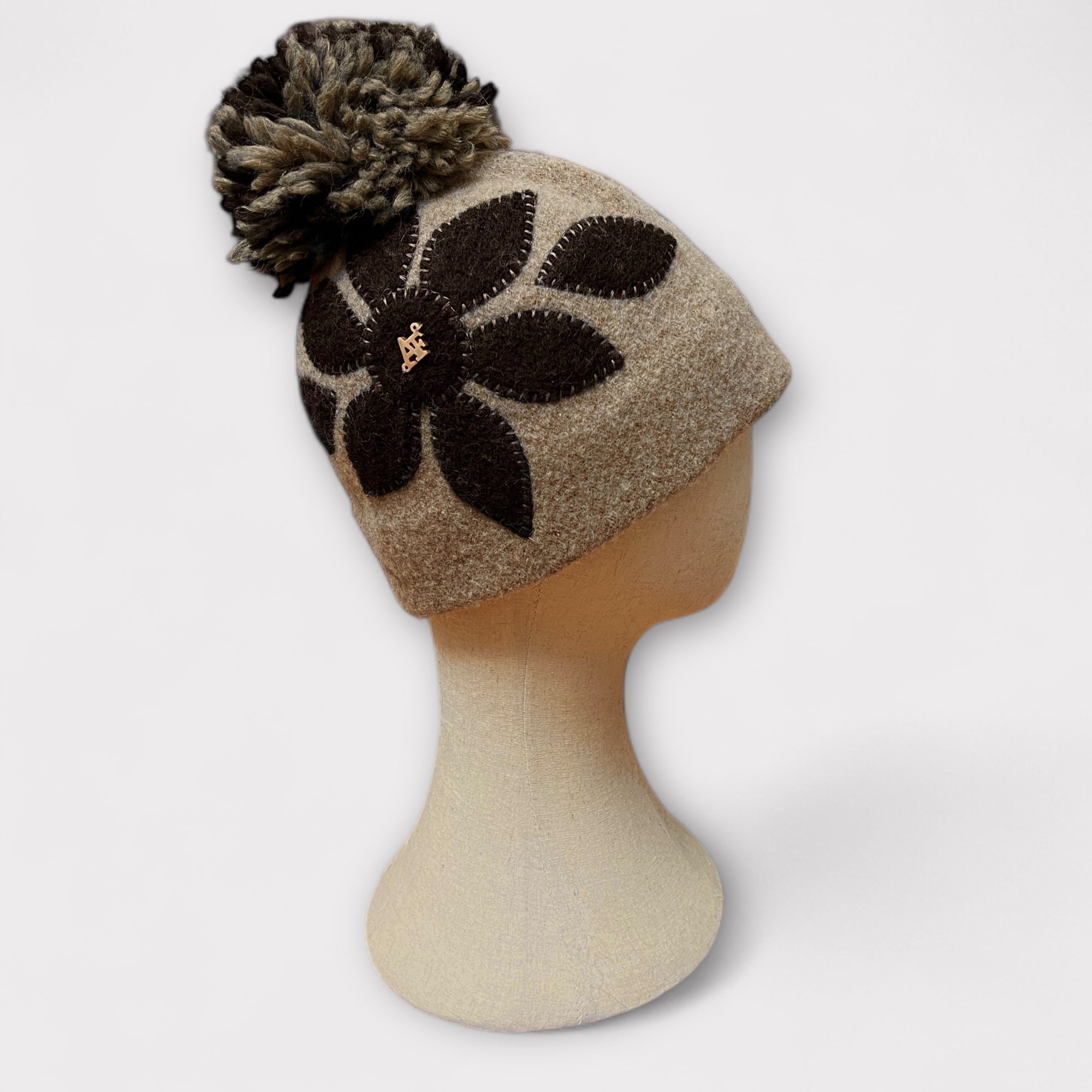 Berretto Lana Cotta Pon Pon