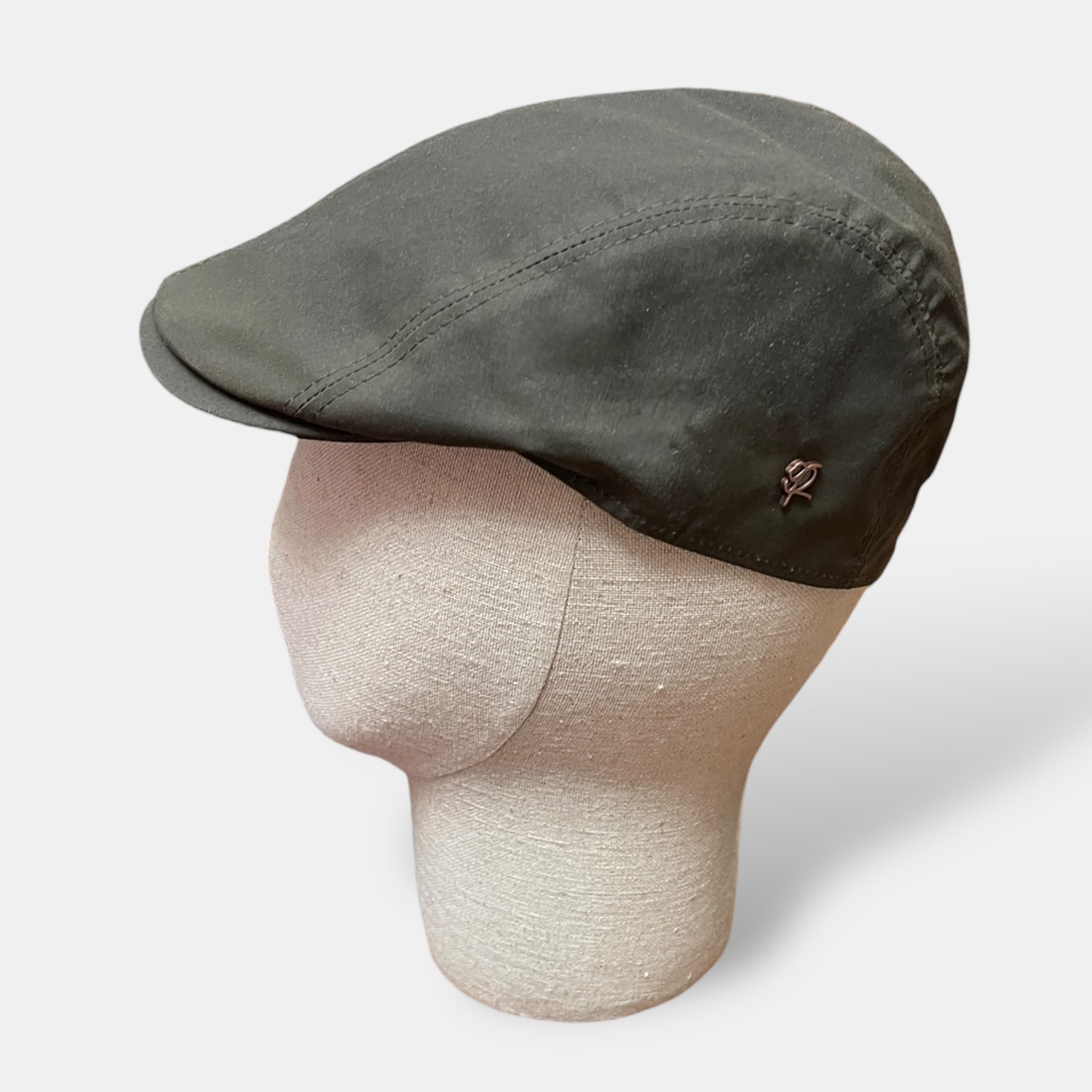 Coppola Uomo Estiva Idrorepellente Verde Oliva In Cotone Cerato Revertera