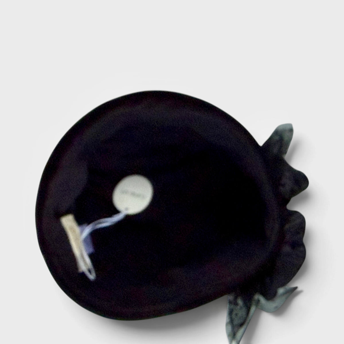 Cappellino Toque Donna Invernale In Velluto Nero Con Fiore In Raso e Tulle - Pieghevole - Grevi