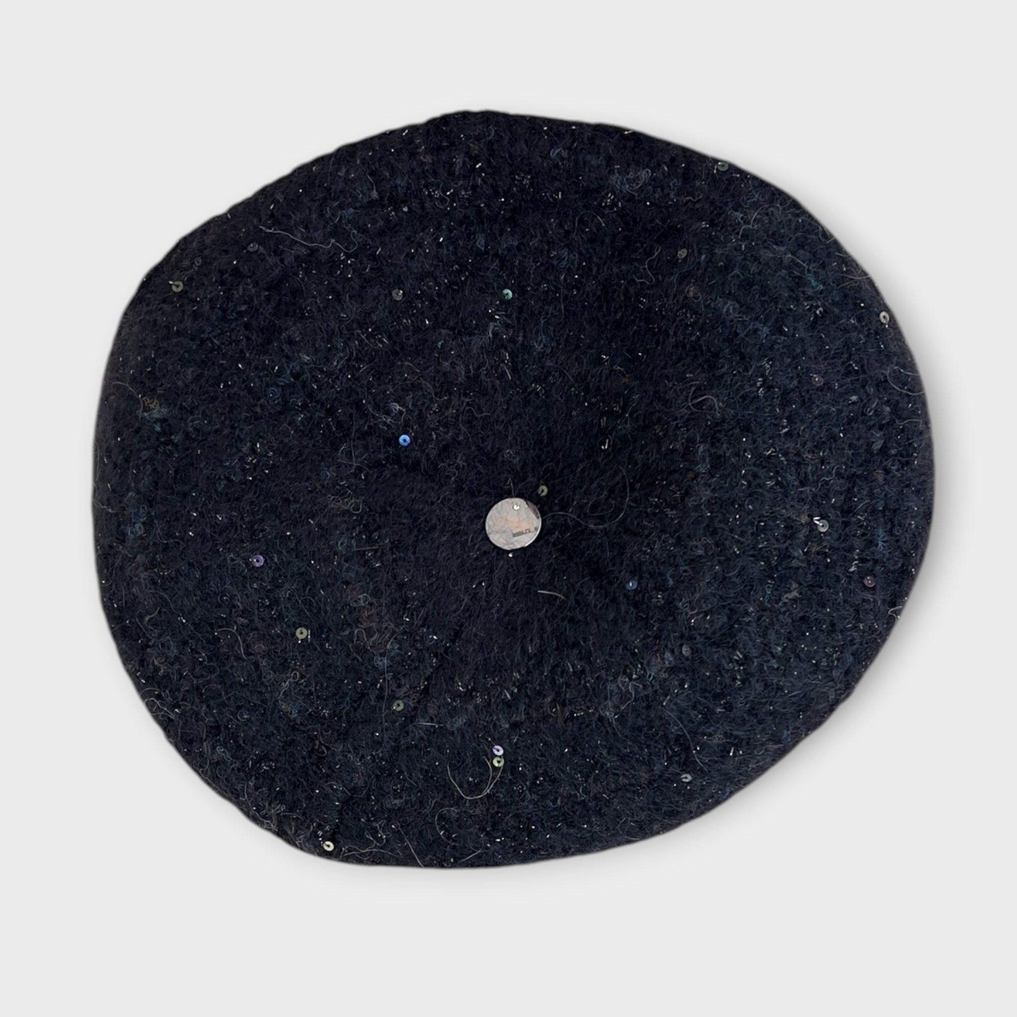 Basco In Maglia Di Mohair Con Lurex E Pailettes