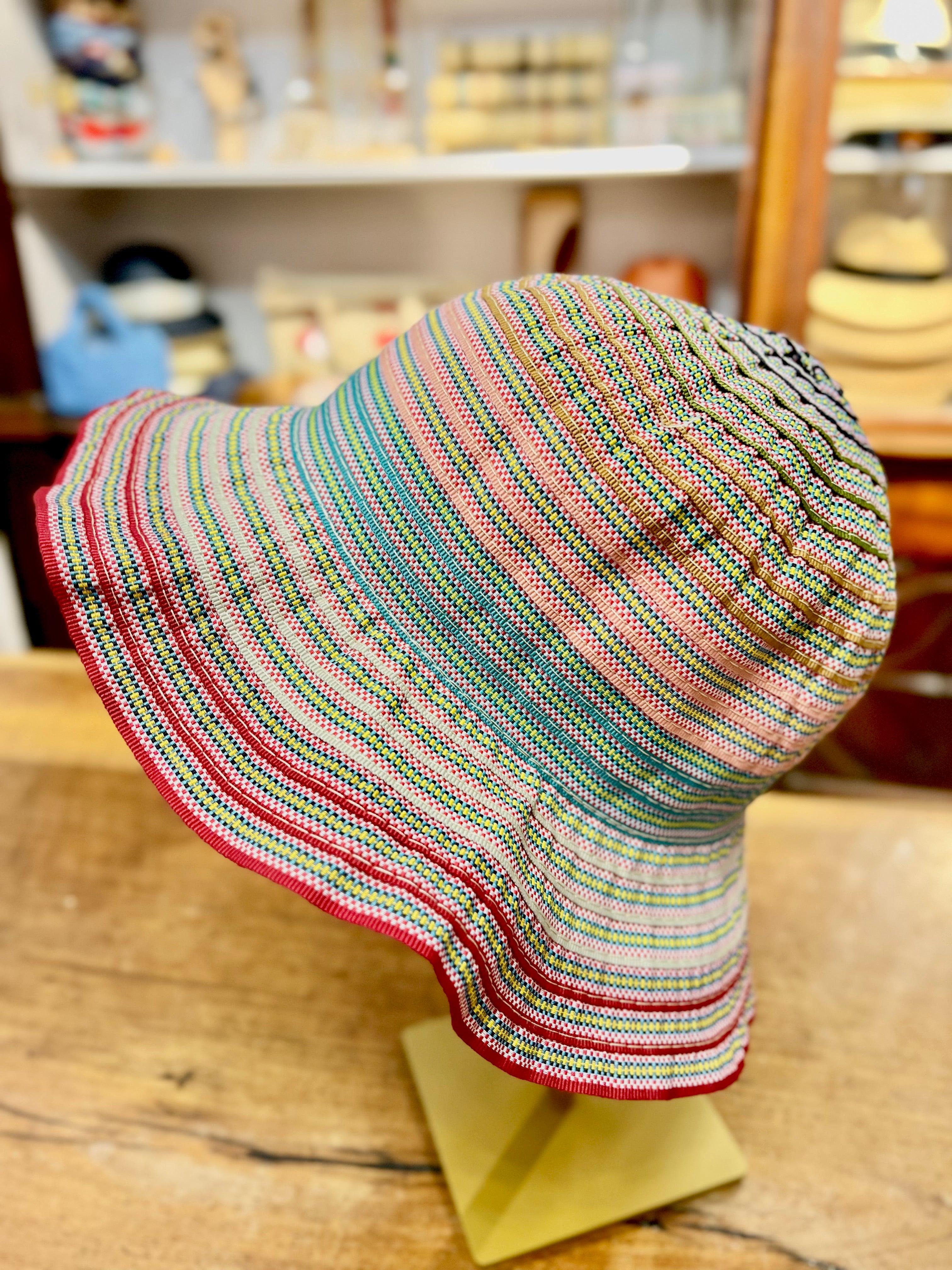 Cappello Donna Cloche Grevi In Tessuto Multicolor