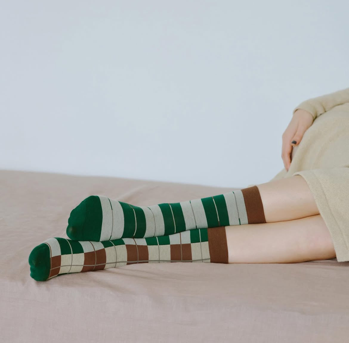 Calzini Spaiati In Cotone Greenery