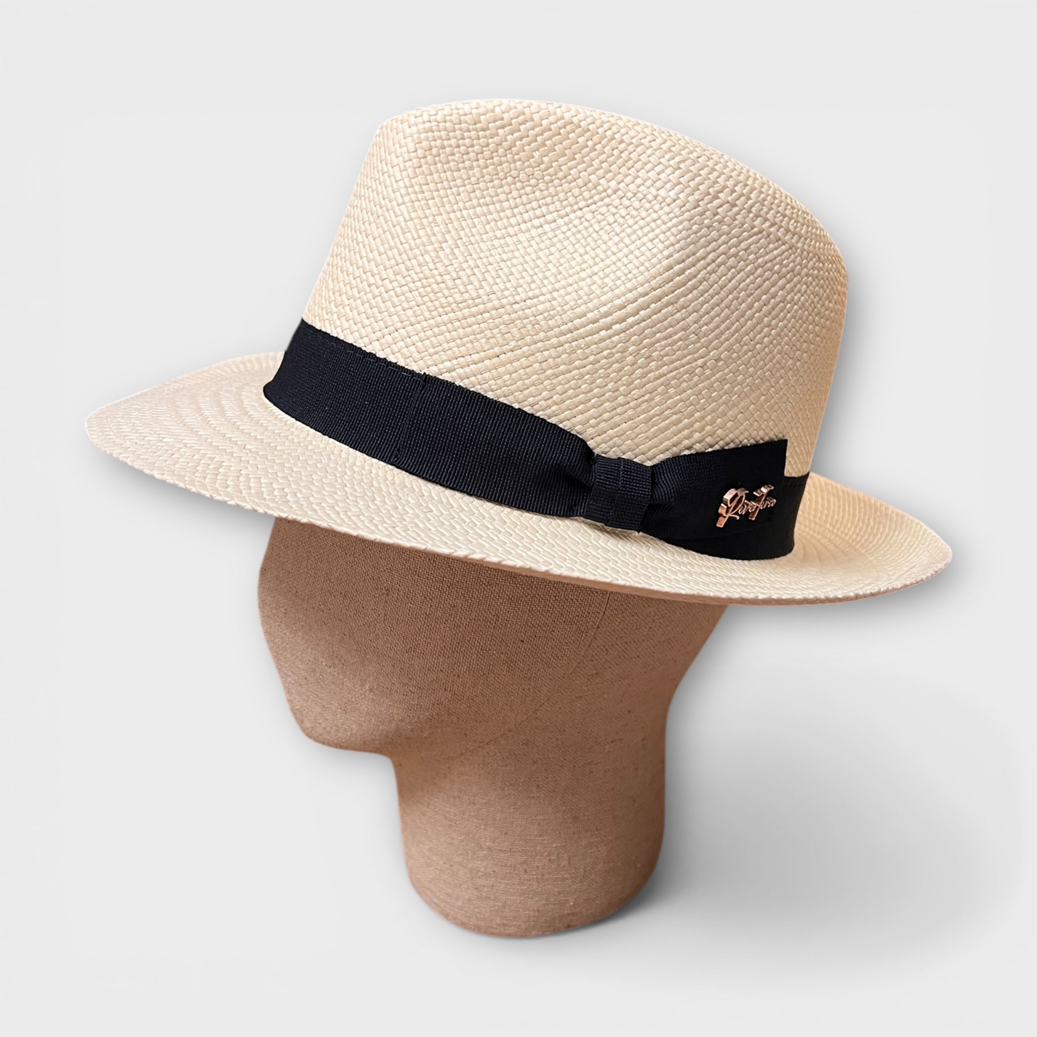 Cappello Panama Originale In Paglia Toquilla  Sbiancato