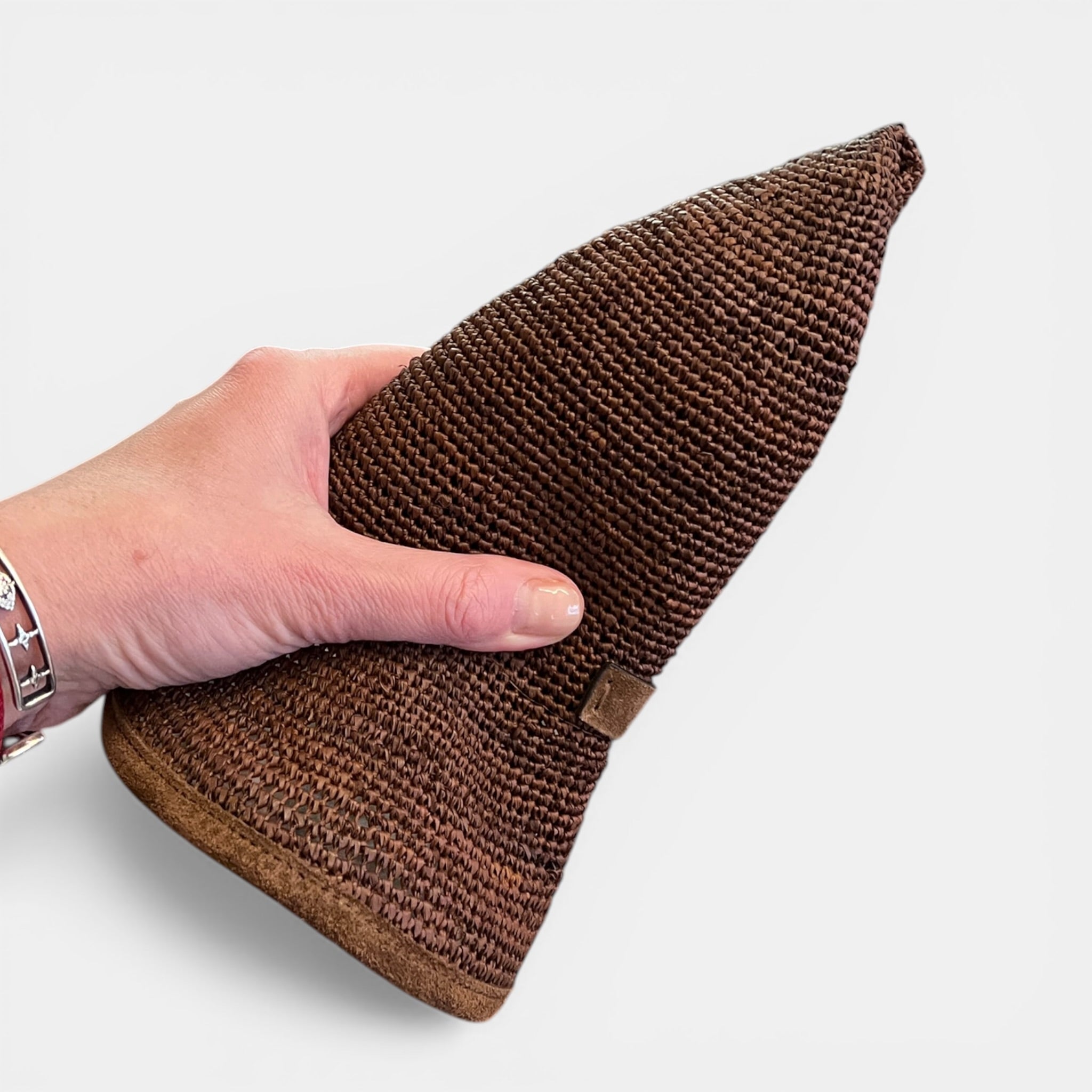 Cappello Baseball in Paglia Intrecciata Pieghevole