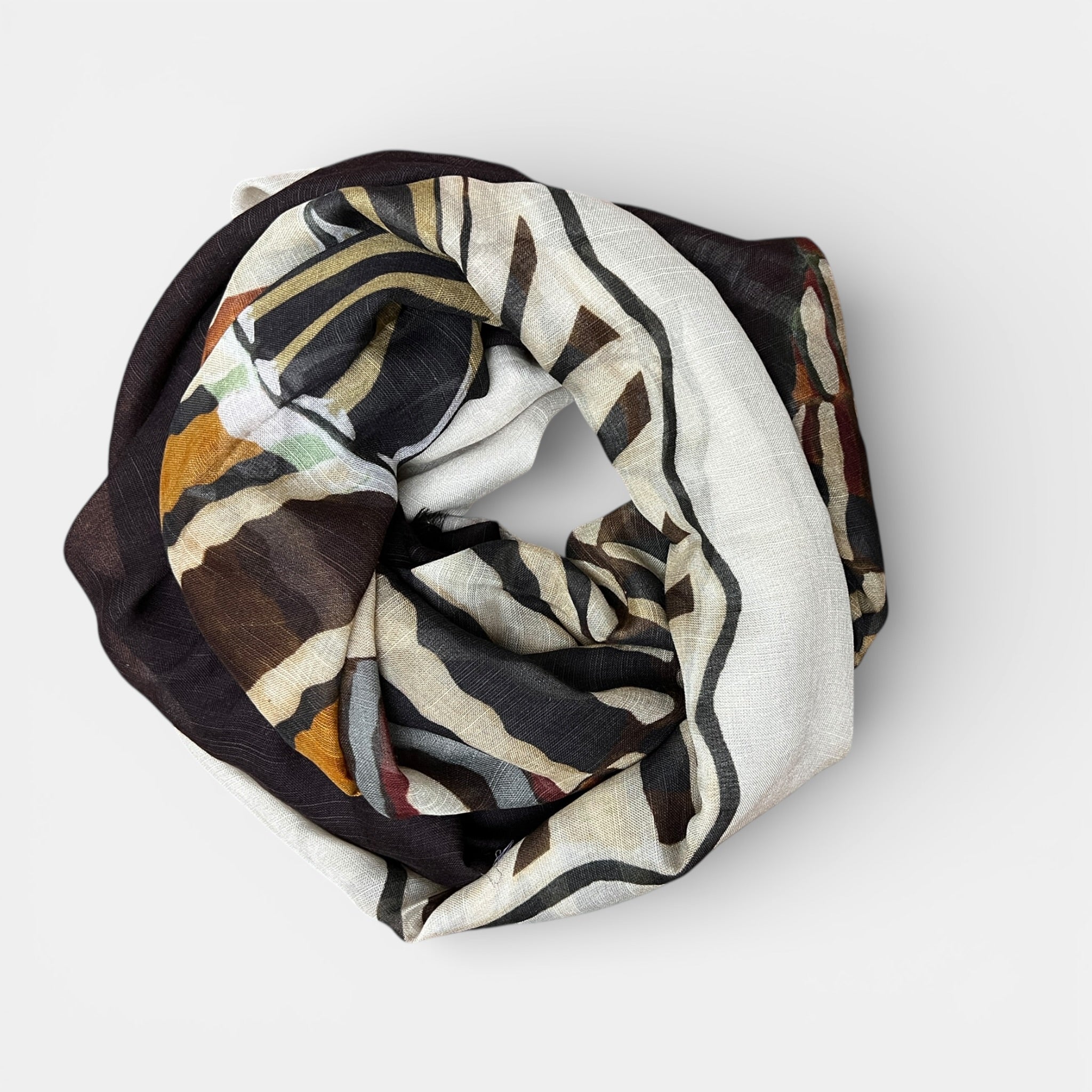 Sciarpa Estiva Unisex  90x200 cm Fantasia Conchiglia - Cappelleria Bacca