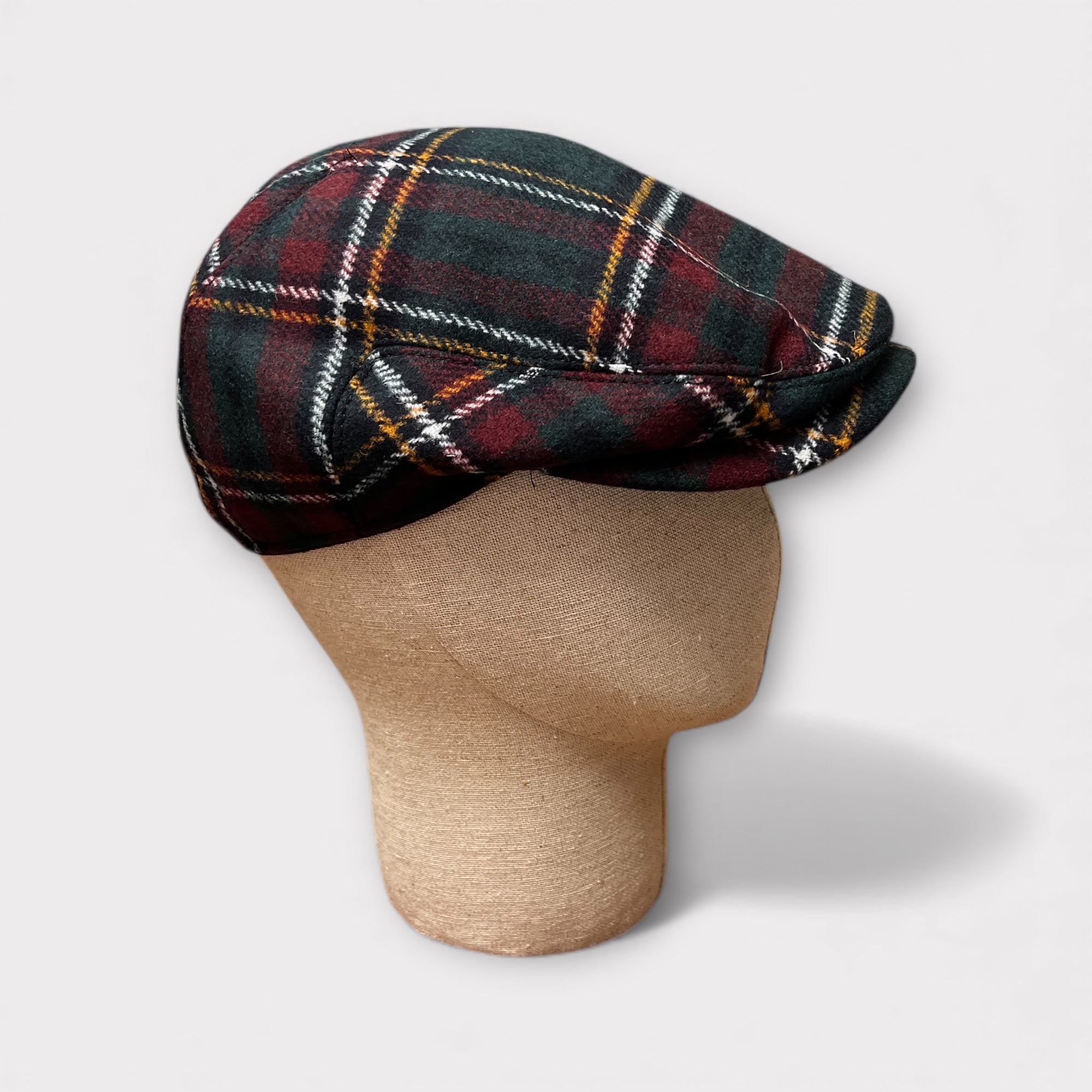 Coppola In Pura Lana Tartan Verde e Bordeaux