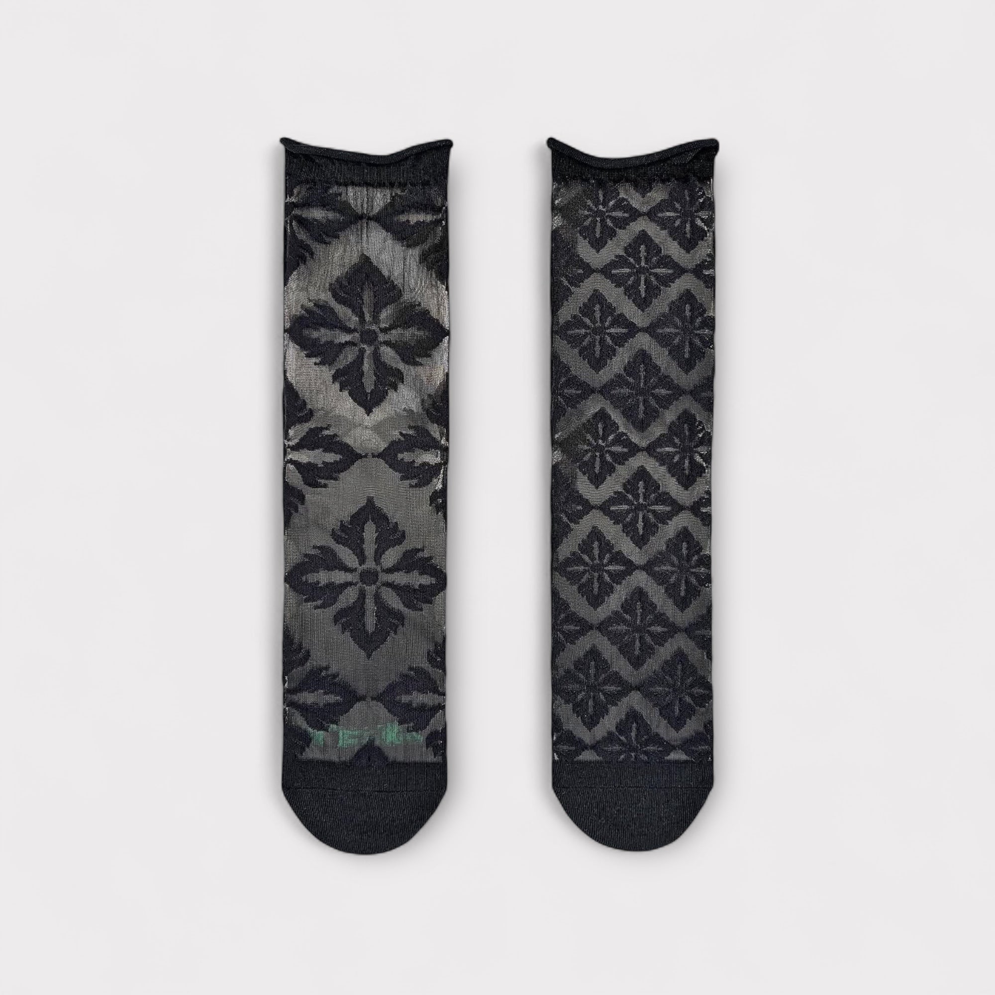 Calzini Spaiati In Cotone E Tulle N M Deco