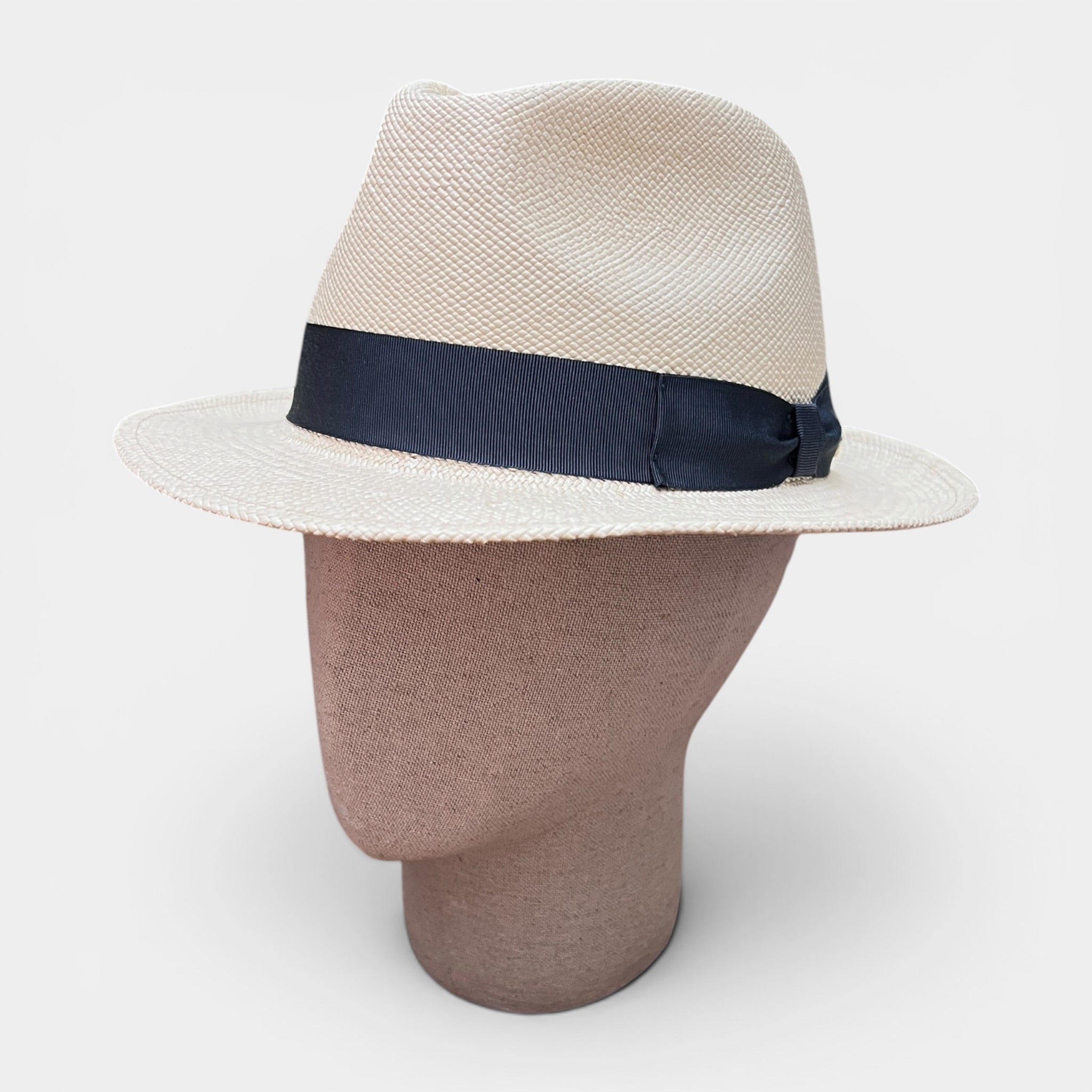 Cappello Fedora Panama Fine Originale Ecuadoriano, Ala 5,5 cm