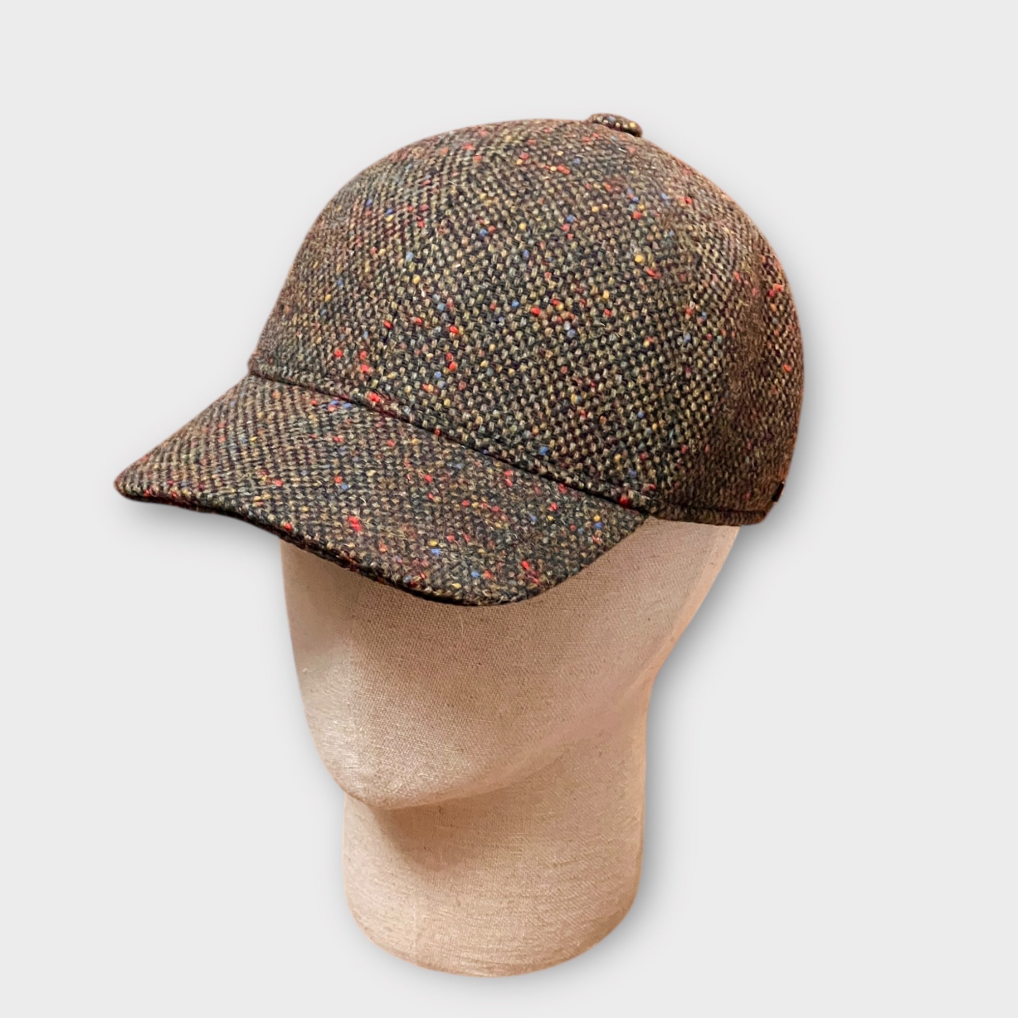 Baseball In Pura Lana Tweed Marrone