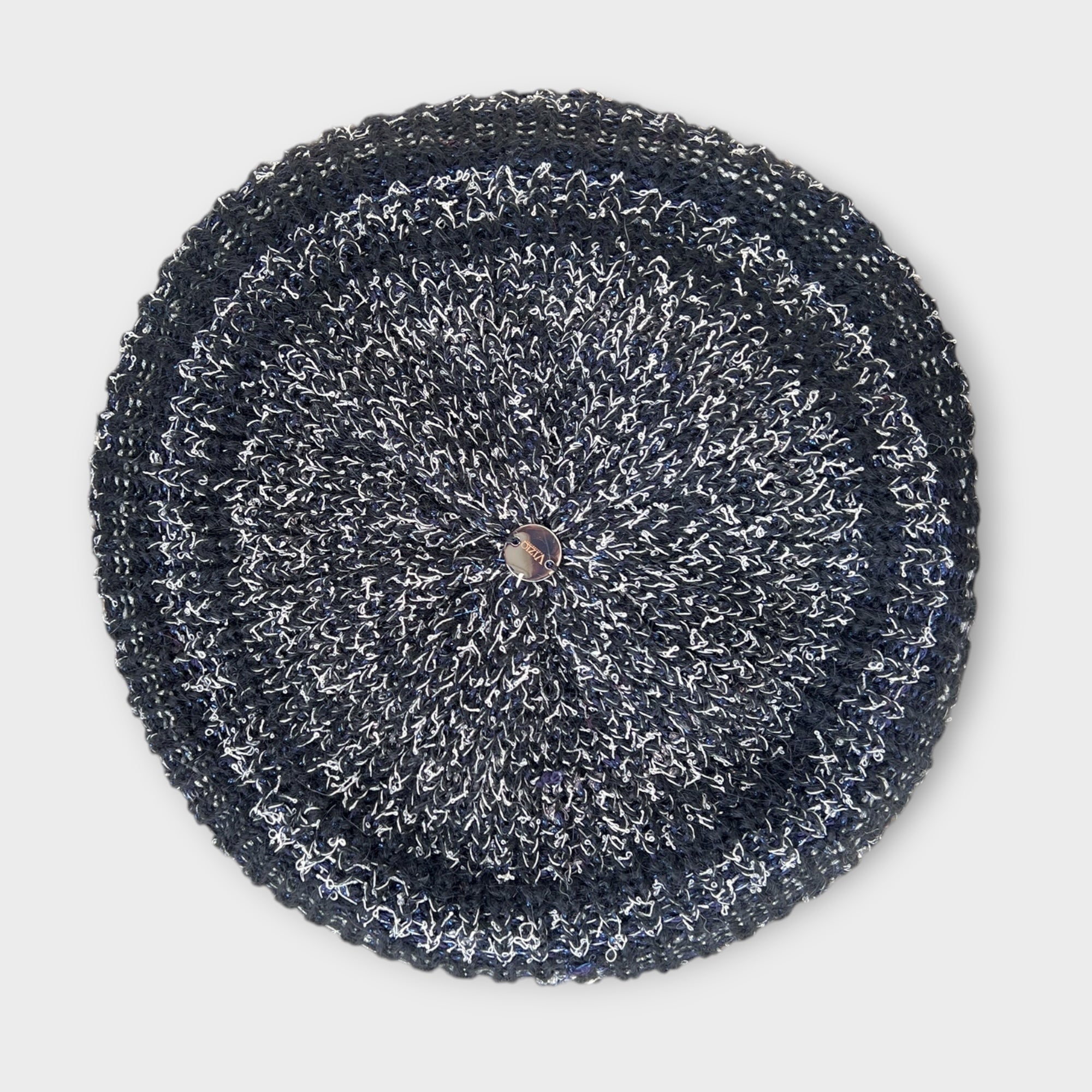 Basco Donna In Maglia Di Mohair Con Lurex A Motivo Rigato