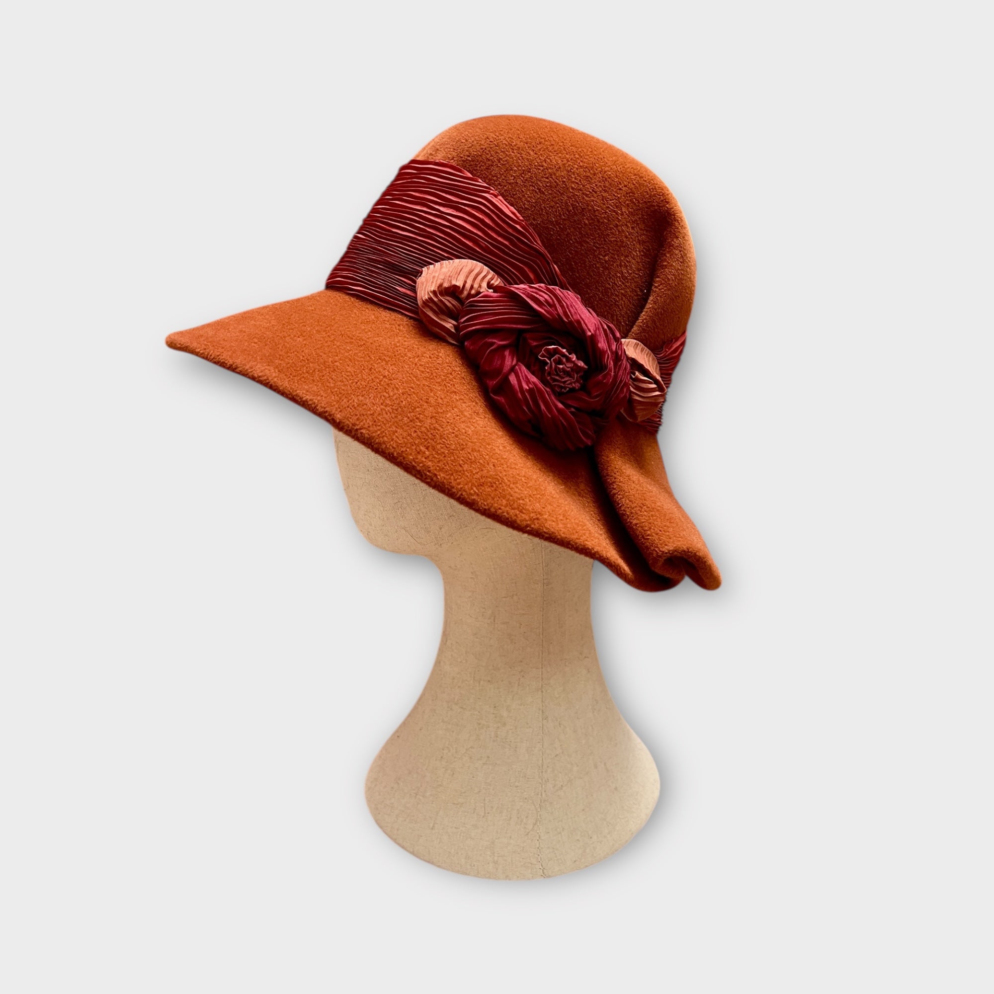 Cappello in Feltro Ala Media Grevi Col.Ruggine