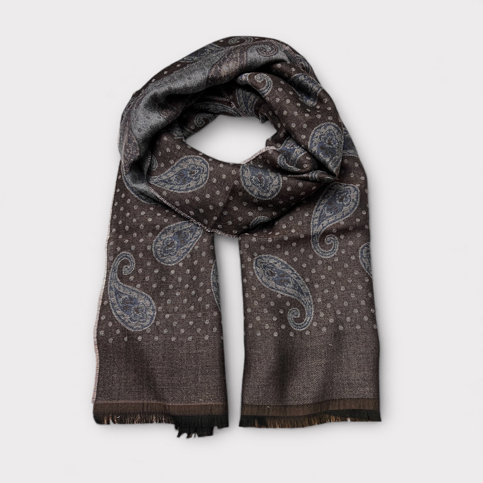 Sciarpa Uomo In Tessuto Fantasia Paisley 180 cm x 50 cm