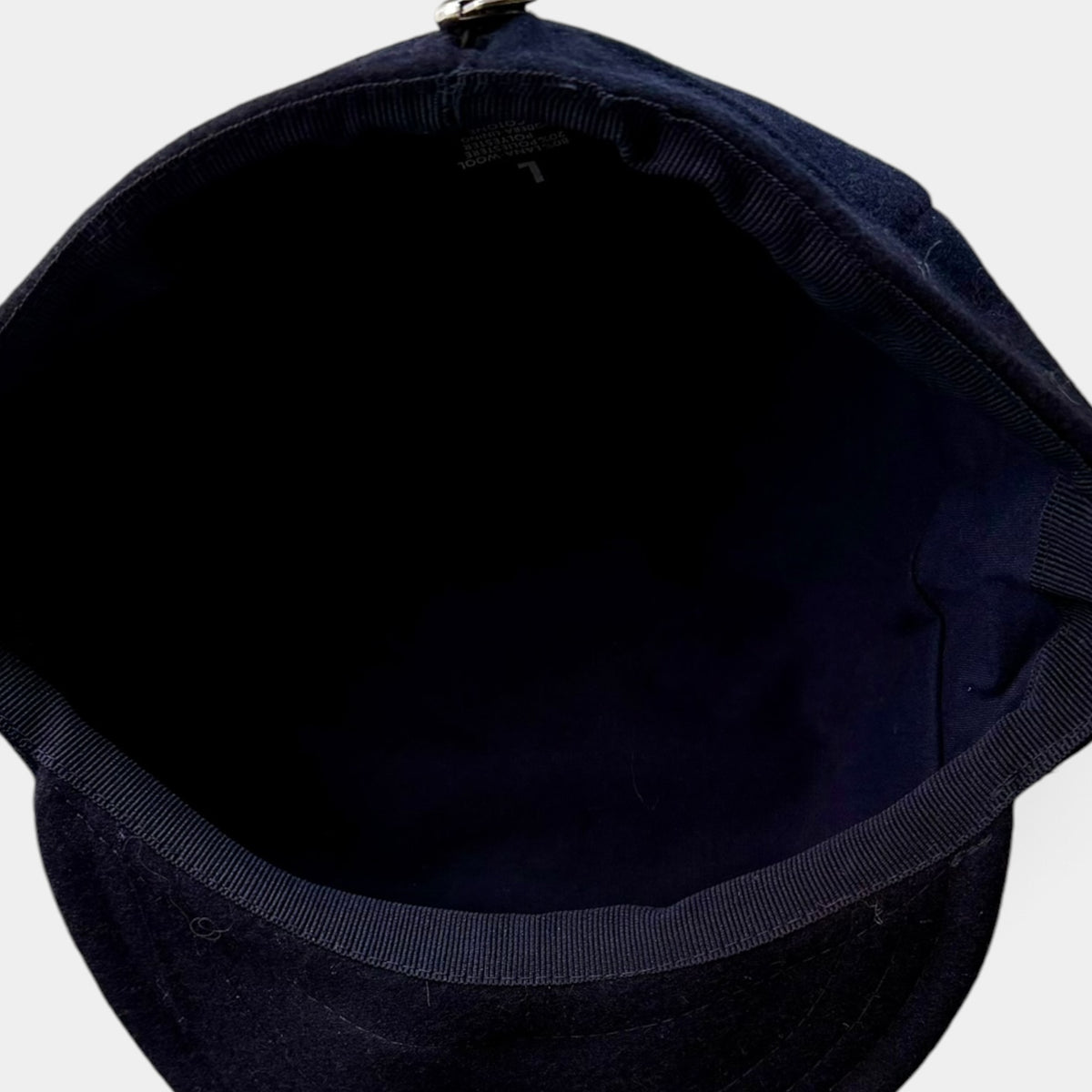 Coppola Invernale Pieghevole In Lana Blu Navy - Taglia Regolabile