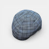 Coppola Estiva 6 Spicchi in Tessuto Check Grigio/Azzurro - Cappelleria Bacca