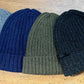 Berretto Beanie In Lana A Coste Fisherman Out Of Ireland Grigio