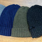 Berretto Beanie In Lana A Coste Fisherman Out Of Ireland Verde