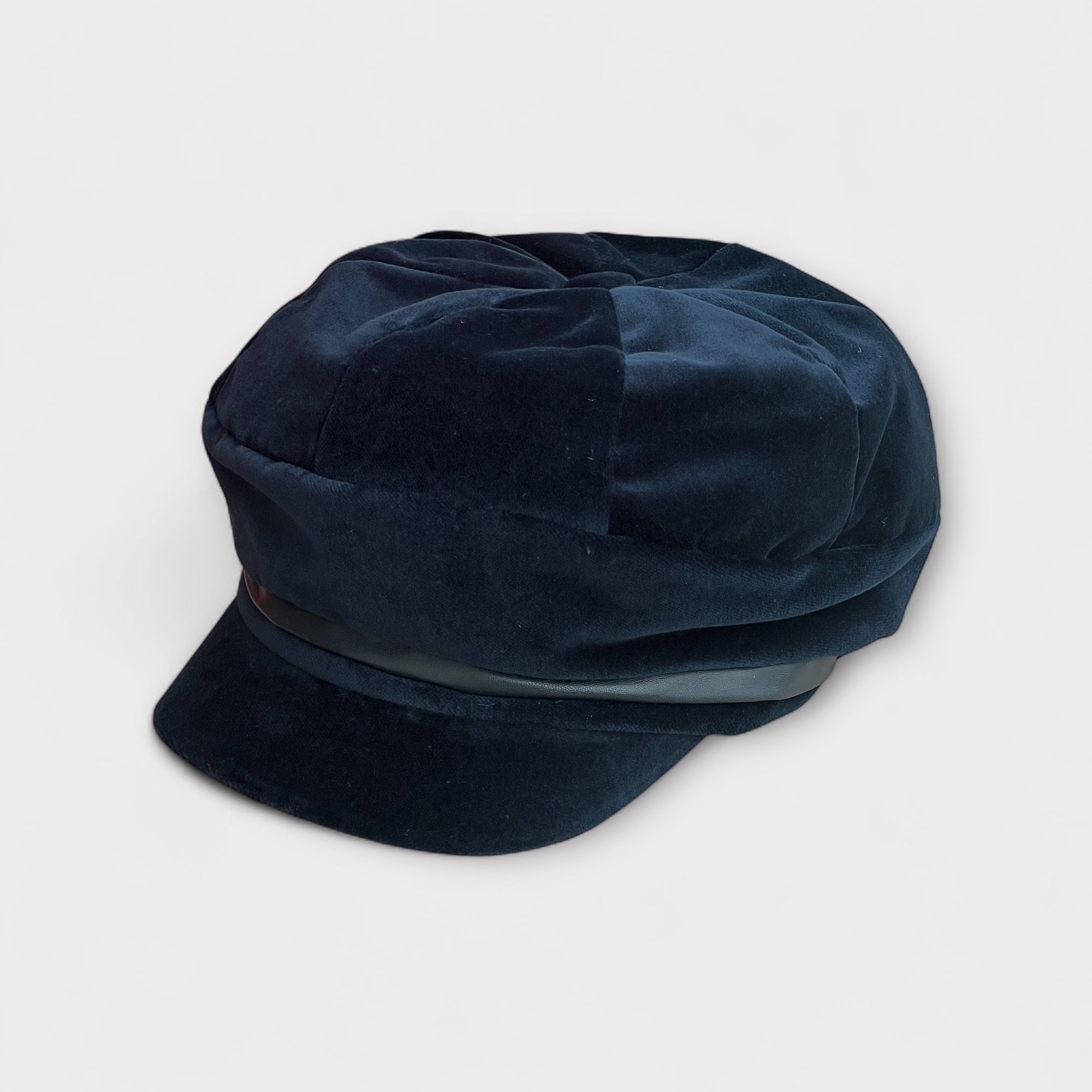 Cappello Donna In Velluto Con Visiera