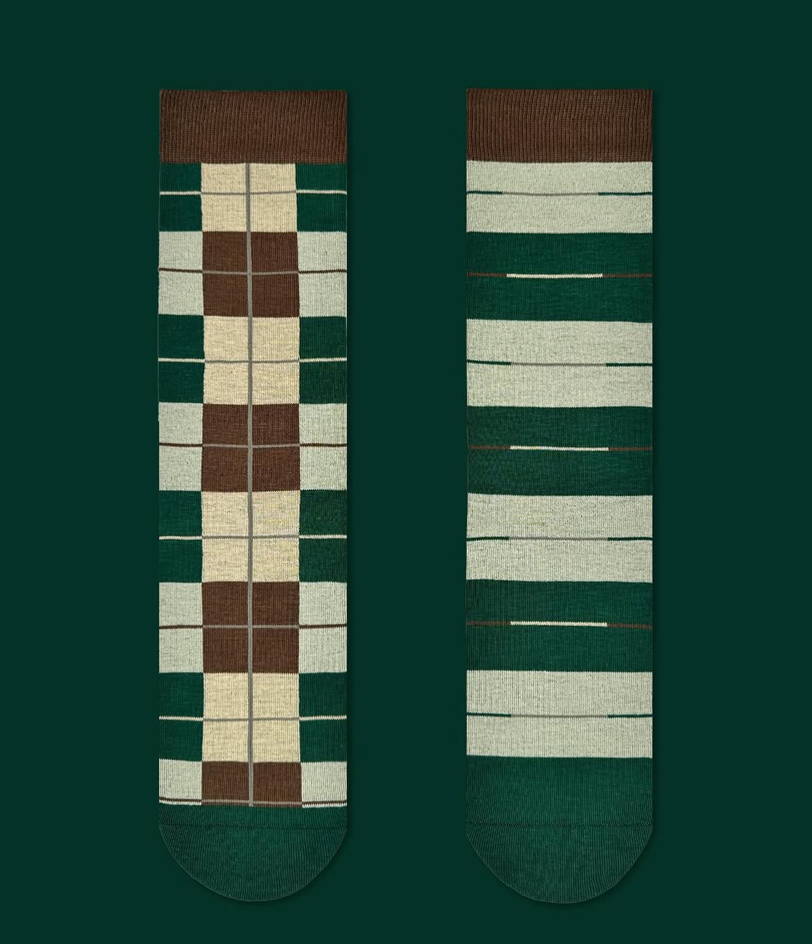 Calzini Spaiati In Cotone Greenery