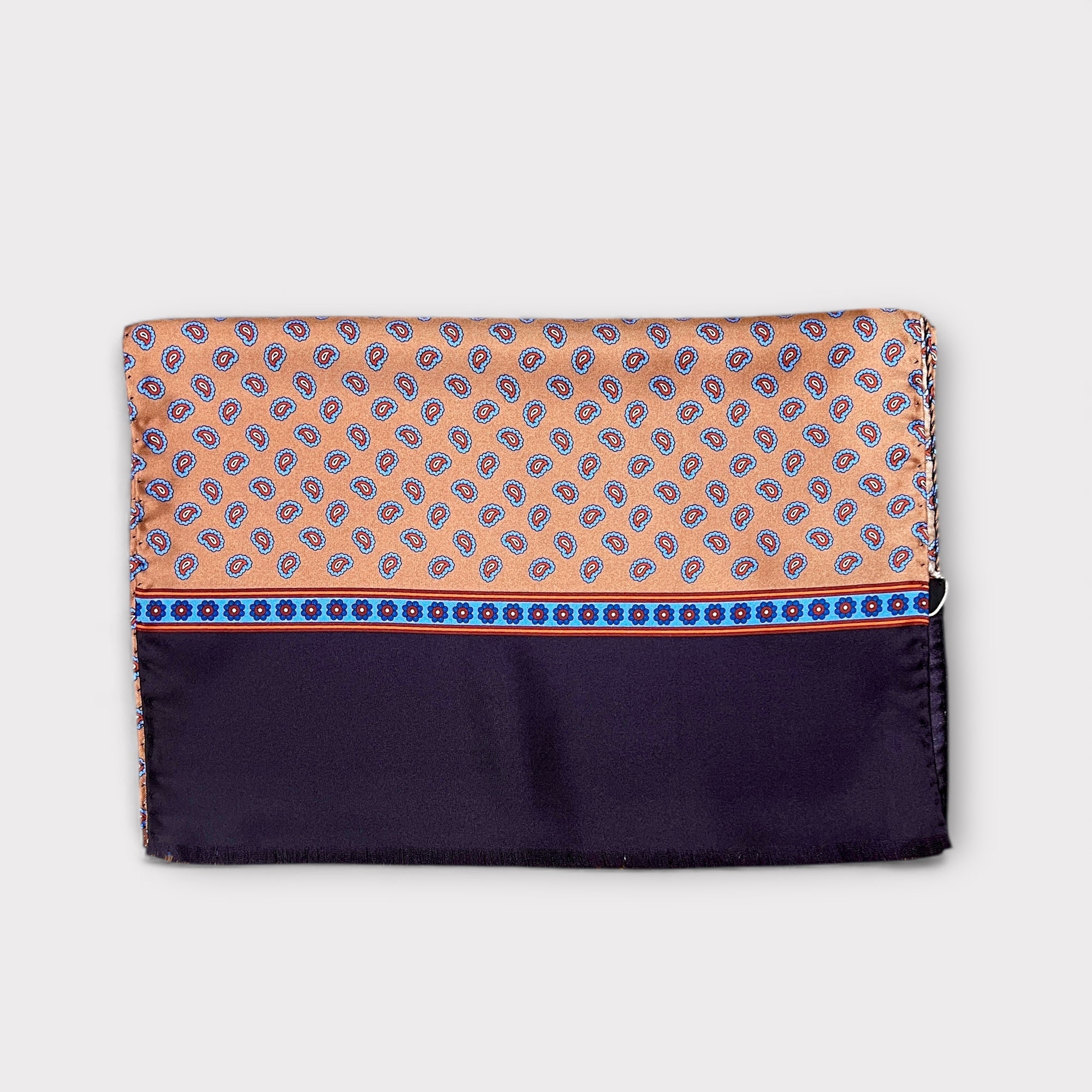 Sciarpa Uomo In Pura Seta 33x180 Fantasia Cravatta