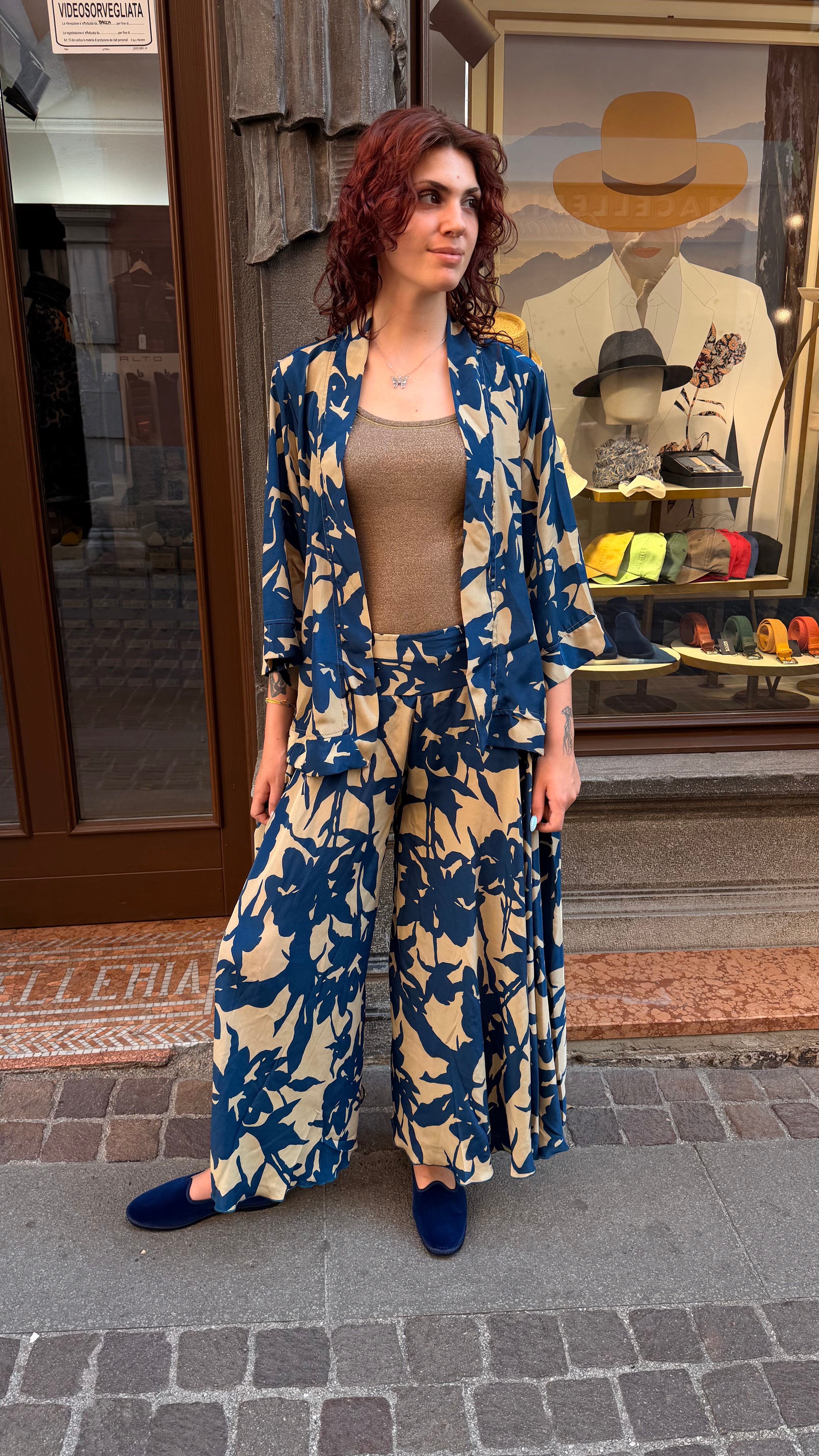 Giacca Donna Kimono In Misto Seta - Cappelleria Bacca