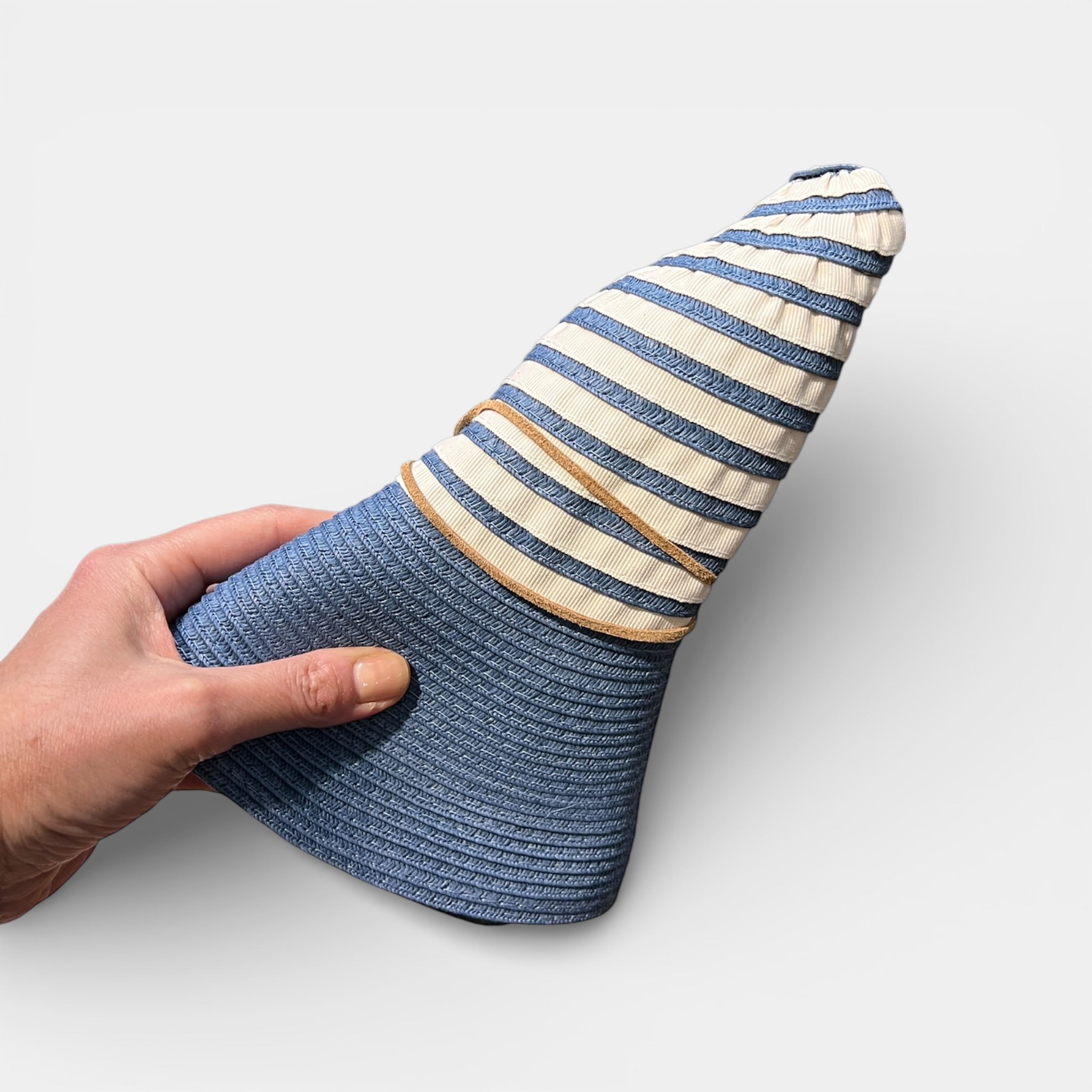 Cappello Da Donna Estivo In Tessuto E Papier Pieghevole