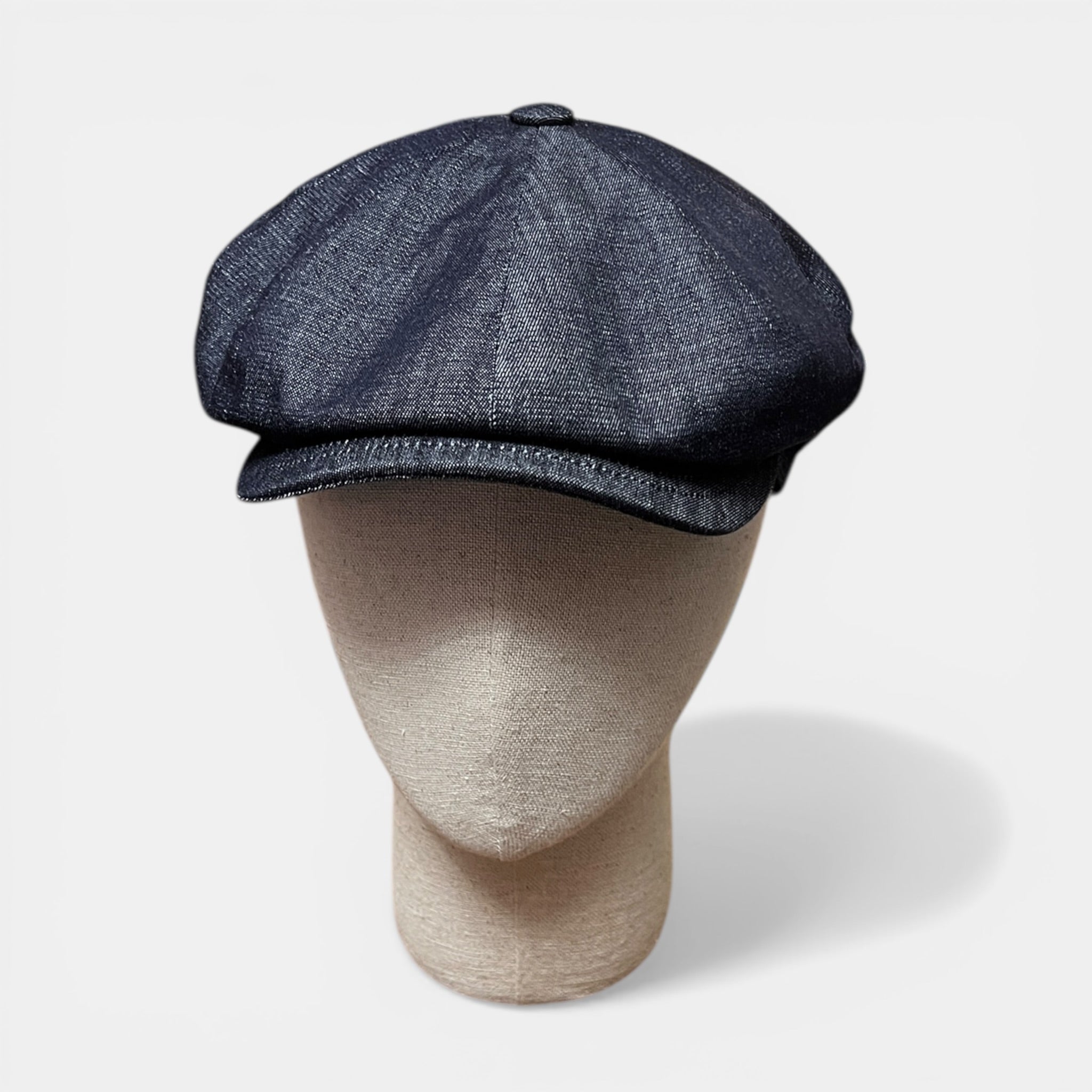 Coppola Irlandese Estiva In Puro Cotone Blu Tipo Jeans - Cappelleria Bacca