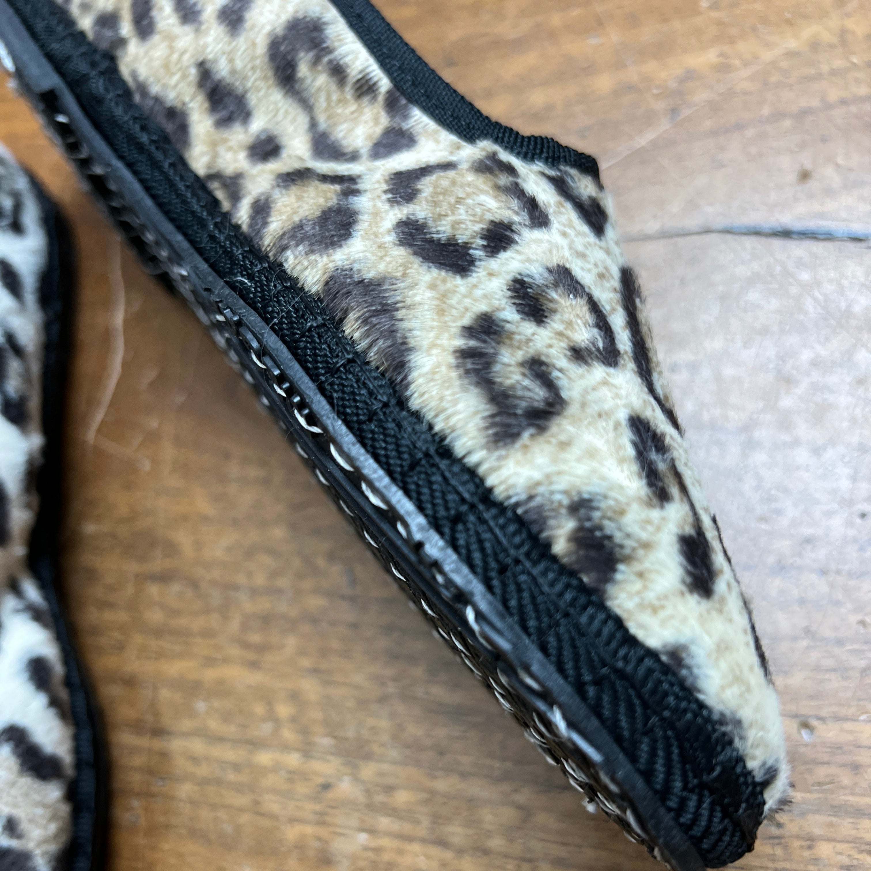 Friulane Originali In Velluto Animalier Maculato - Scarpe Artigianali Fatte A Mano