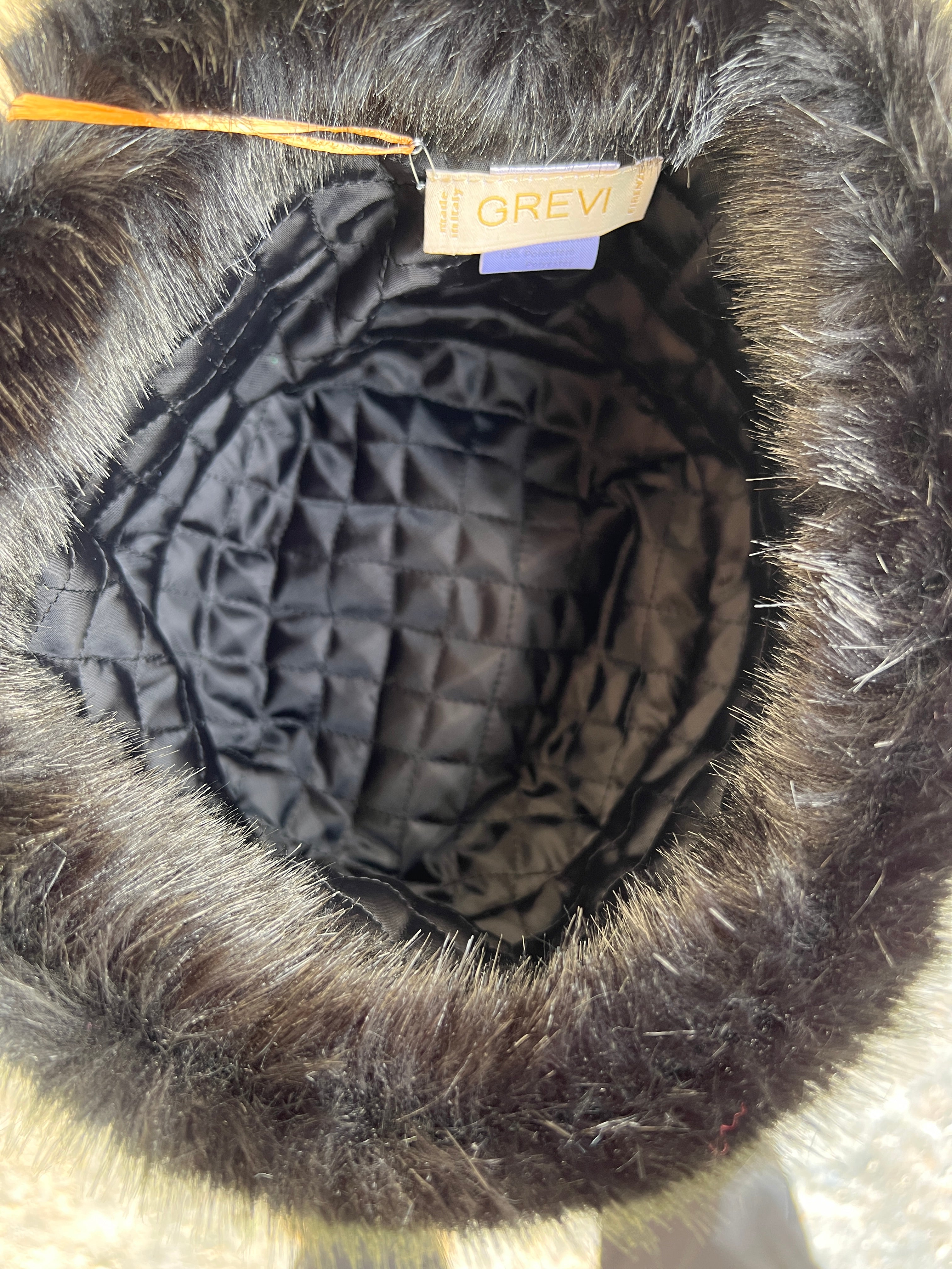 Colbacco Toque Donna Tipo Zarina In Eco Pelliccia Grevi