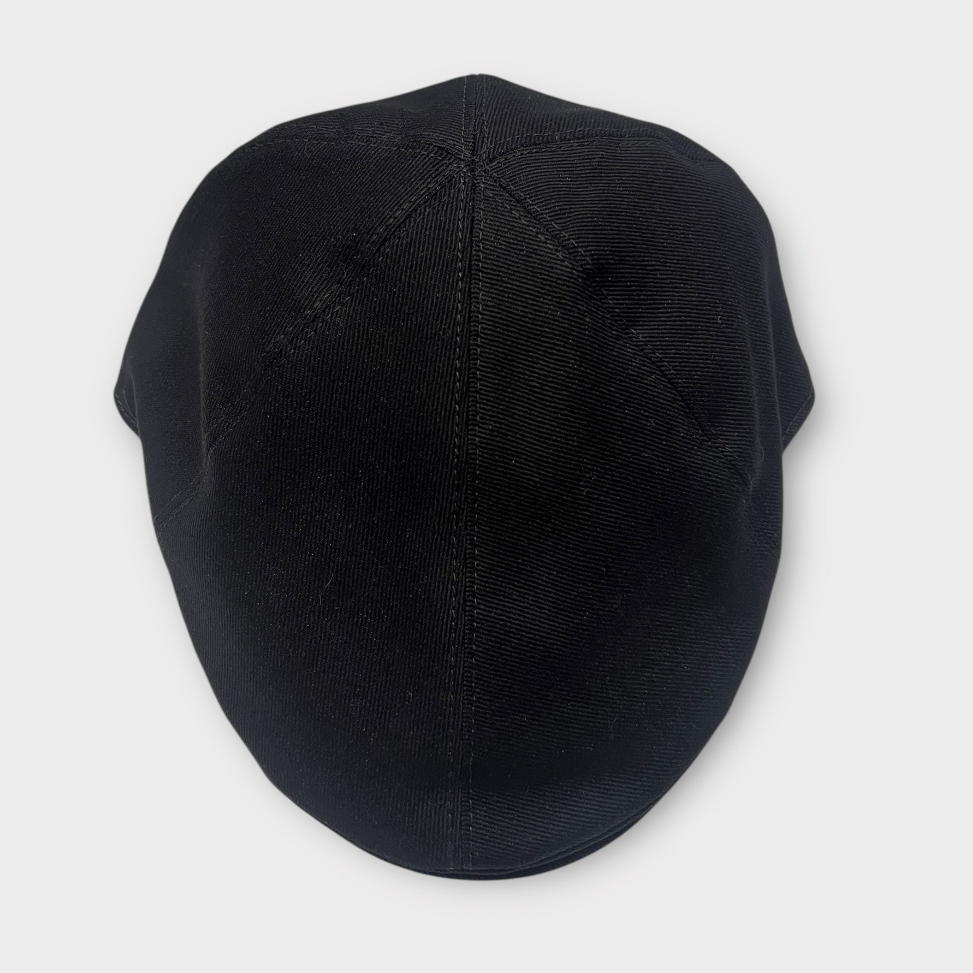 Coppola Invernale Becco In Cotone Nero Fodera in Pile