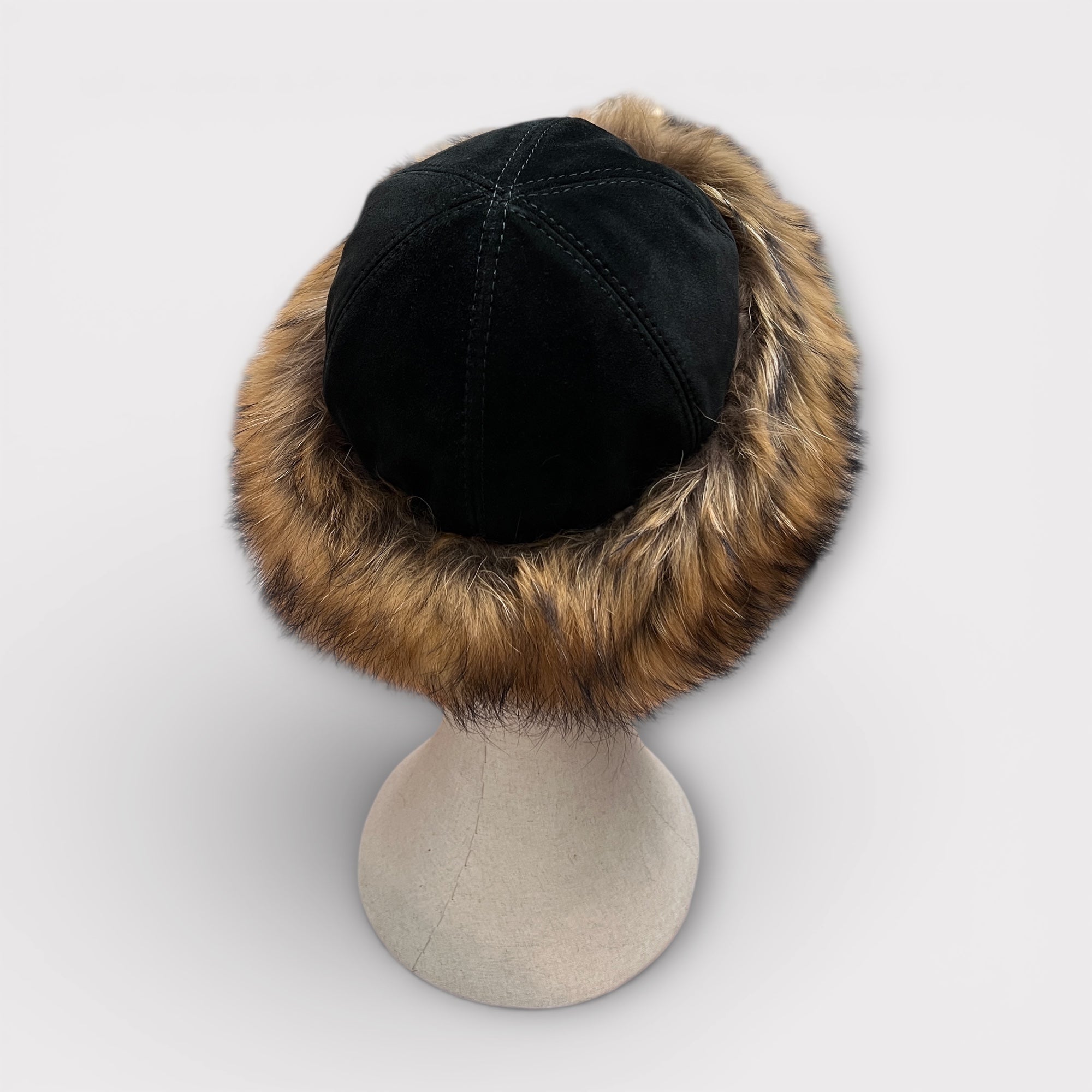 Colbacco Da Donna In Pelle E Pelliccia Di Raccoon