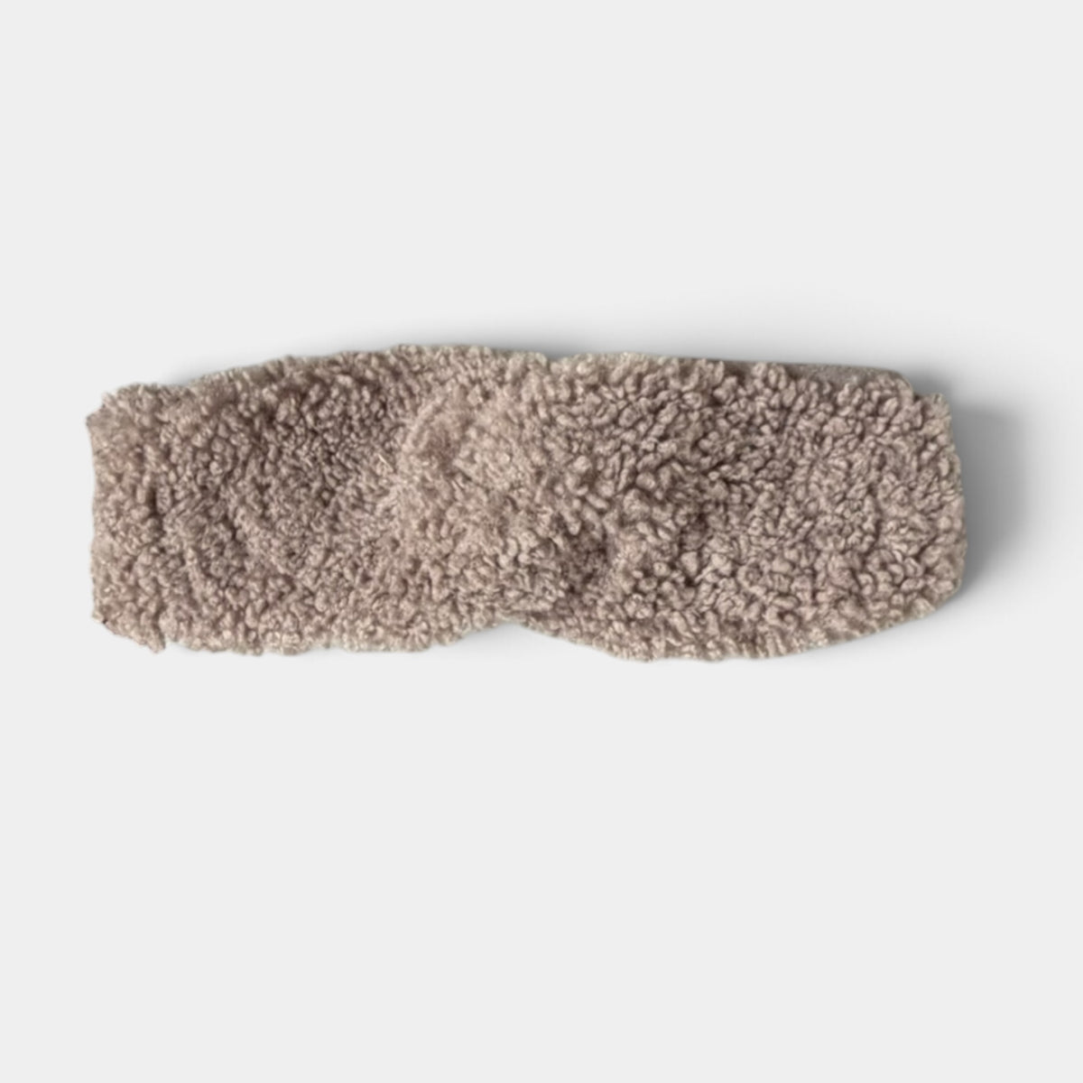 Morbida Fascia Con Incrocio In Eco Pelliccia "Teddy" / Fodera Pile