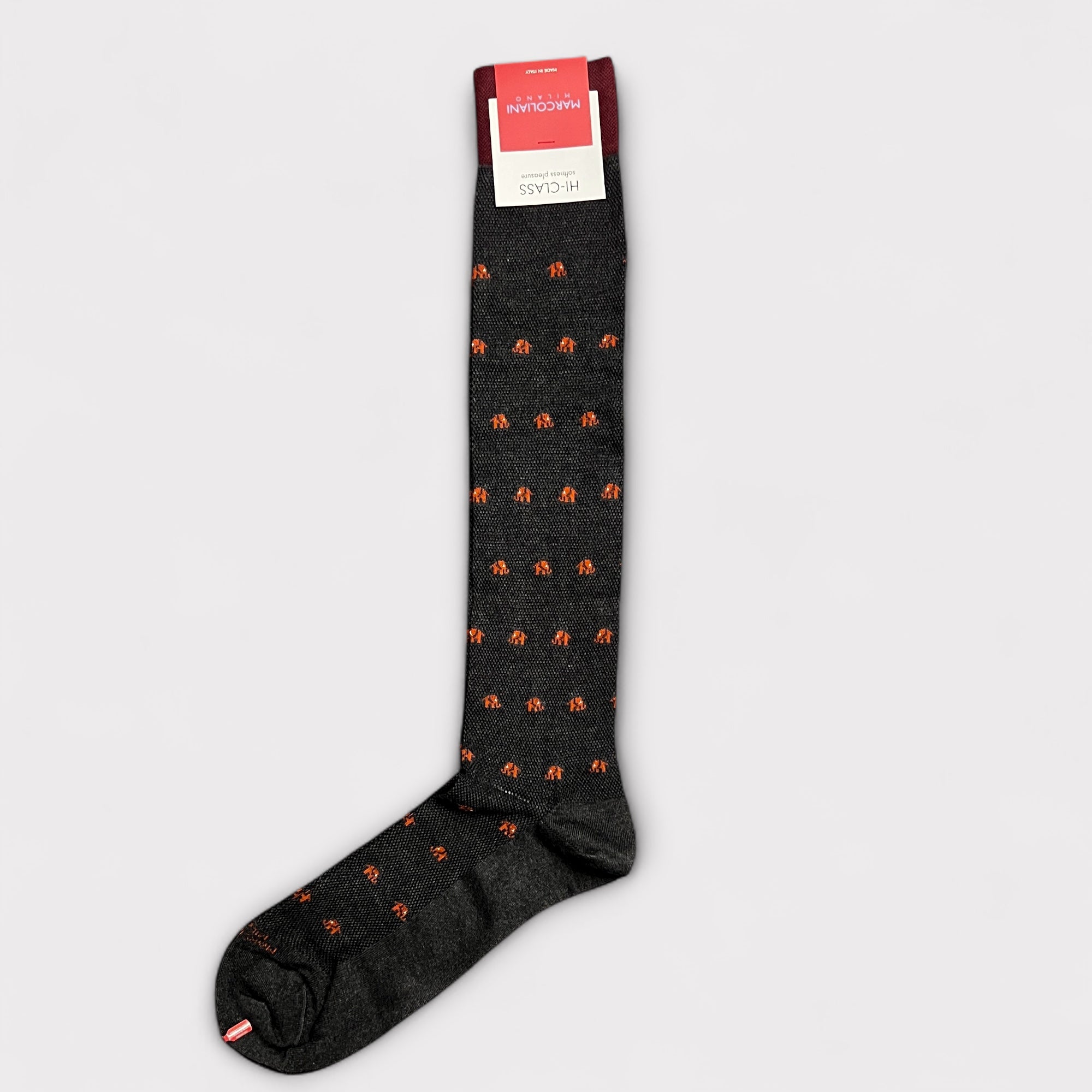 Calzini Uomo Lungo In Modal e Cashmere Elefanti