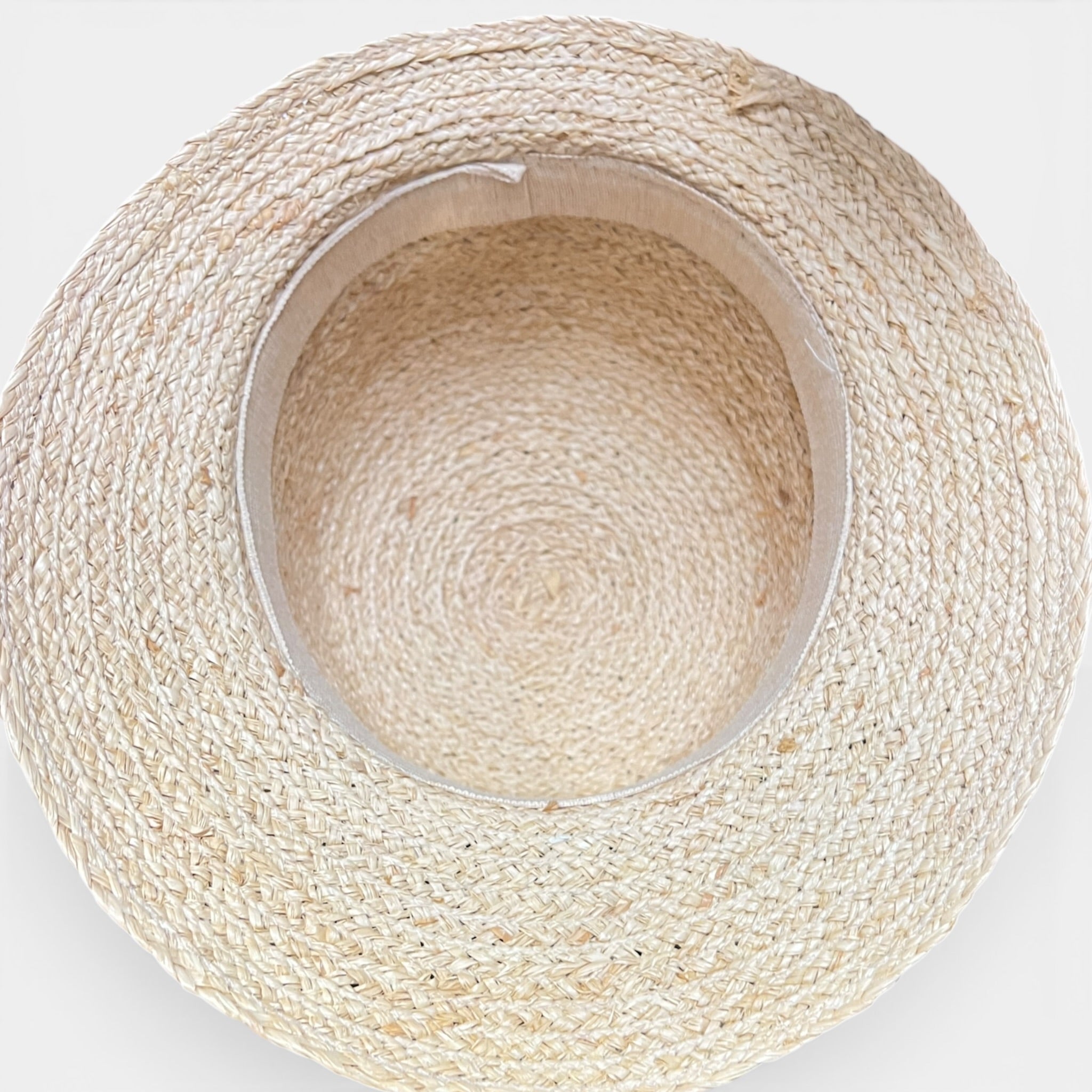 Cappello Estivo Da Donna Con Visiera Ampia In Paglia E Nastro Color - Cappelleria Bacca
