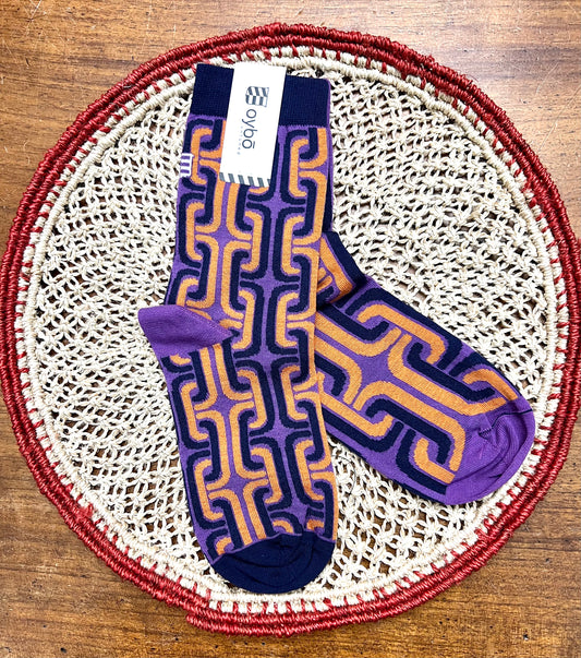 Calzini Spaiati Oybo’ Untuned Socks “Chain Violet”