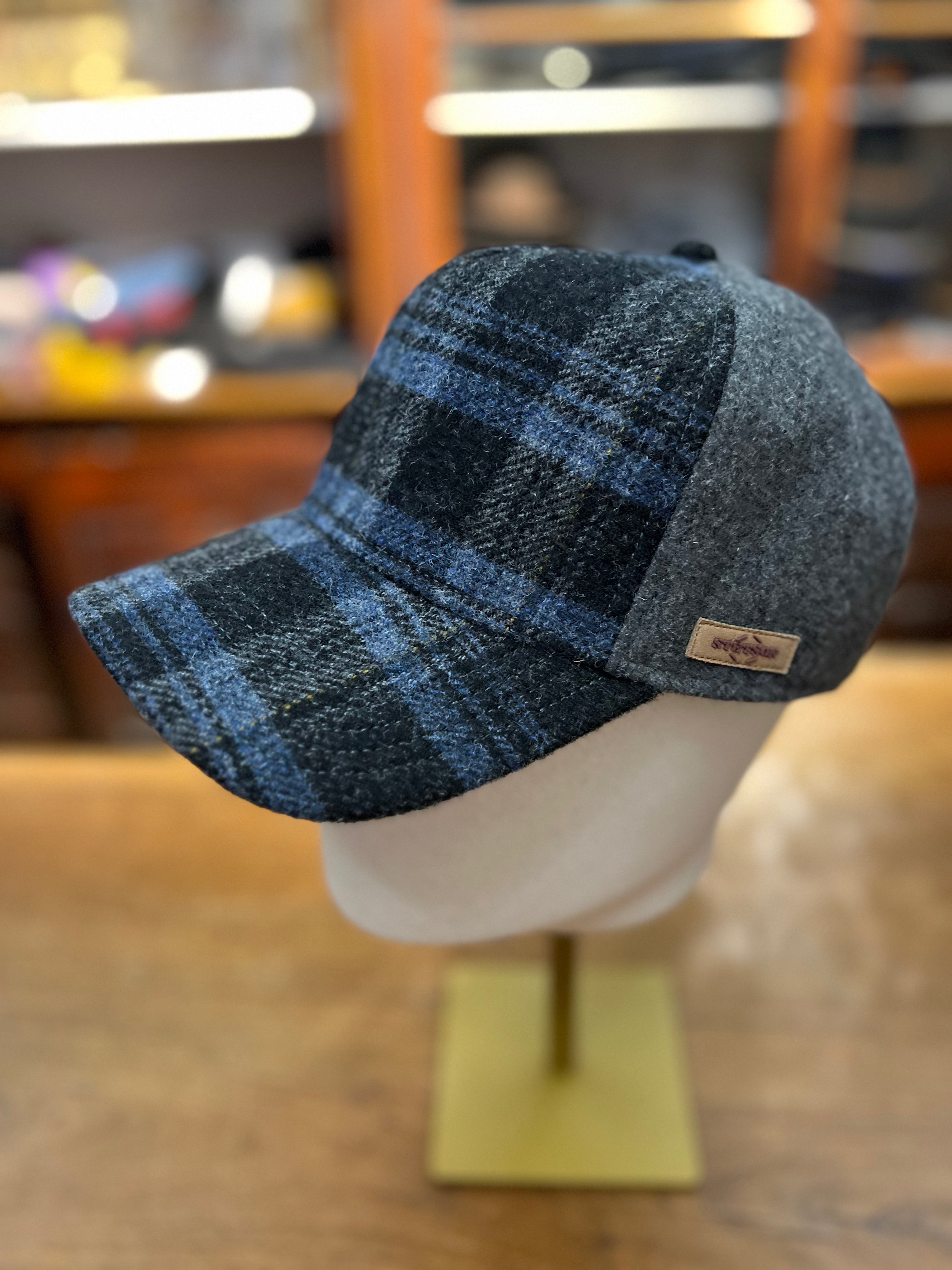 Baseball Stetson Shadow Plaid Grigio