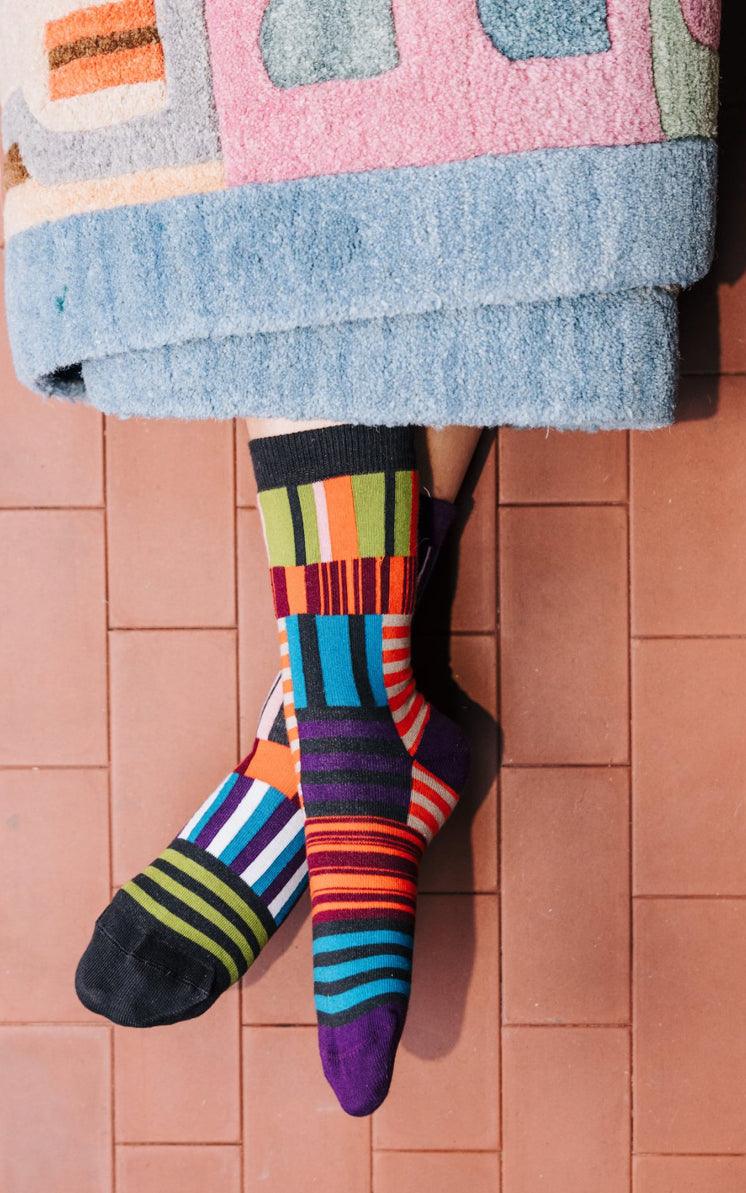 Calzini Donna Diversi Oybò Untuned Socks Patchwork