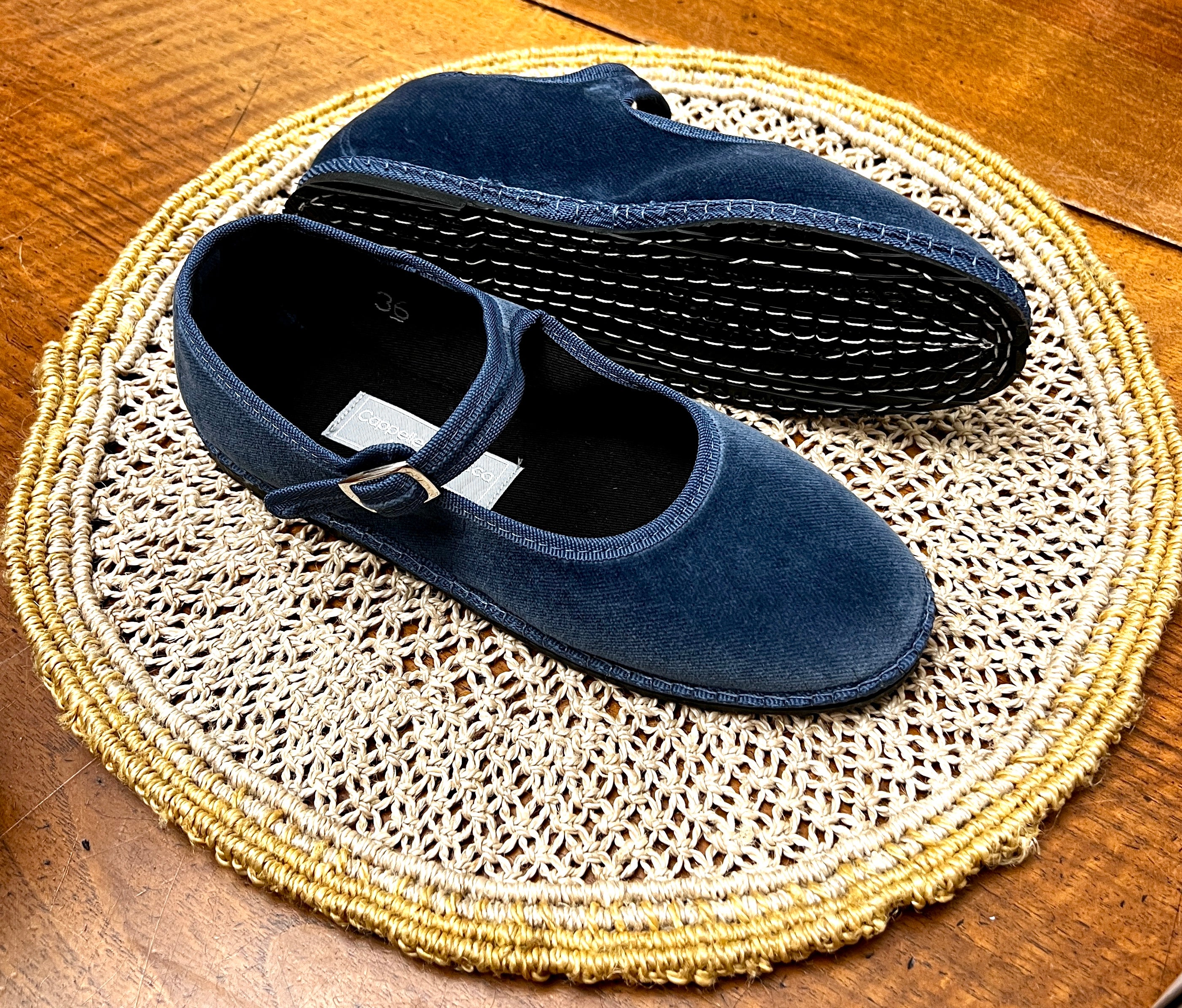 Friulane Originali Mary Jane Con Fibbia In Velluto Carta Da Zucchero – Donna Artigianali Fatte A Mano