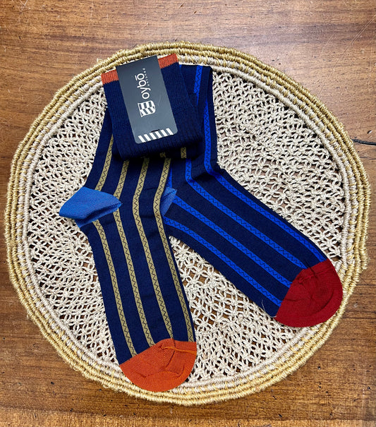 Calzini alti Diversi Oybo’ Untuned Socks  Blu Stripes