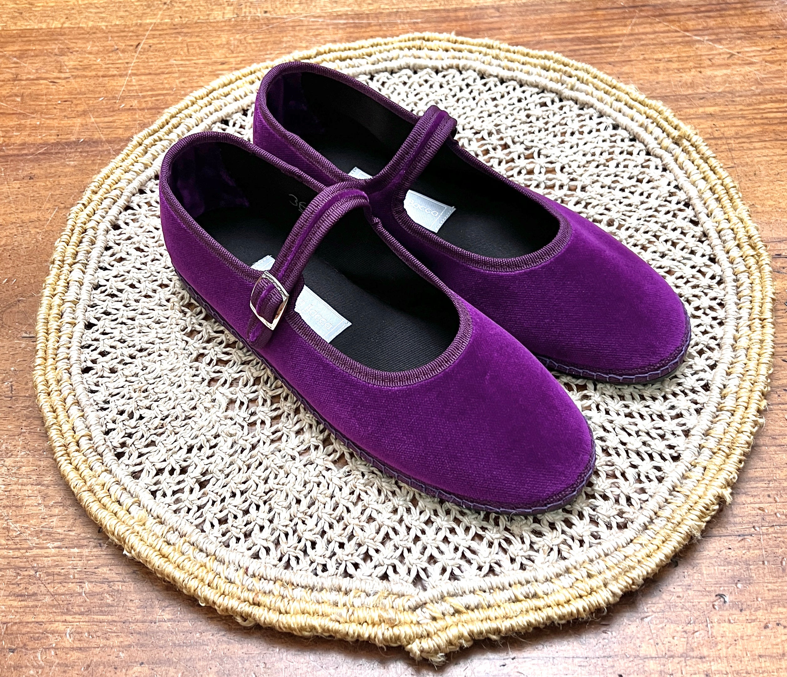 Friulane Originali Mary Jane Con laccetto Porpora - Cappelleria Bacca